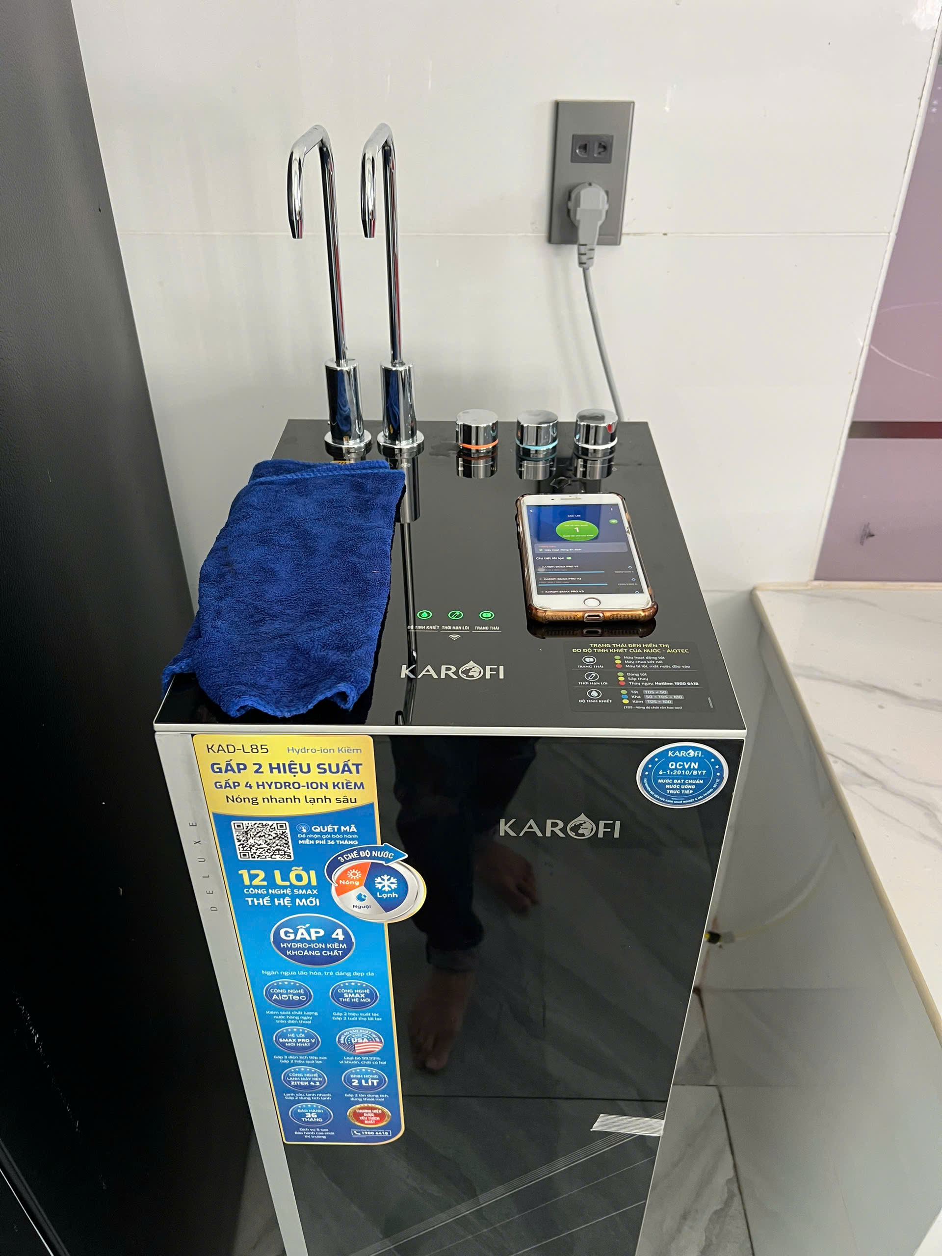 So sánh máy lọc nước Karofi 12 lõi lọc KAD-M85 và KAD-L85