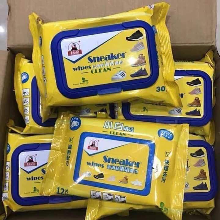 KHĂN GIẤY LAU GIÀY ( MÀU VÀNG )