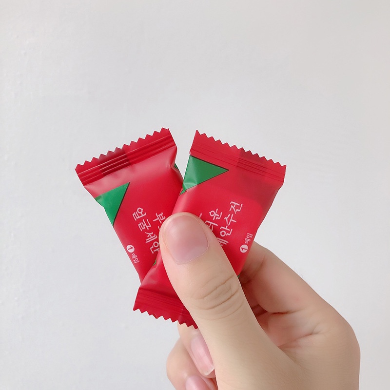 KHĂN GIẤY NÉN MINI ( MÀU ĐỎ)