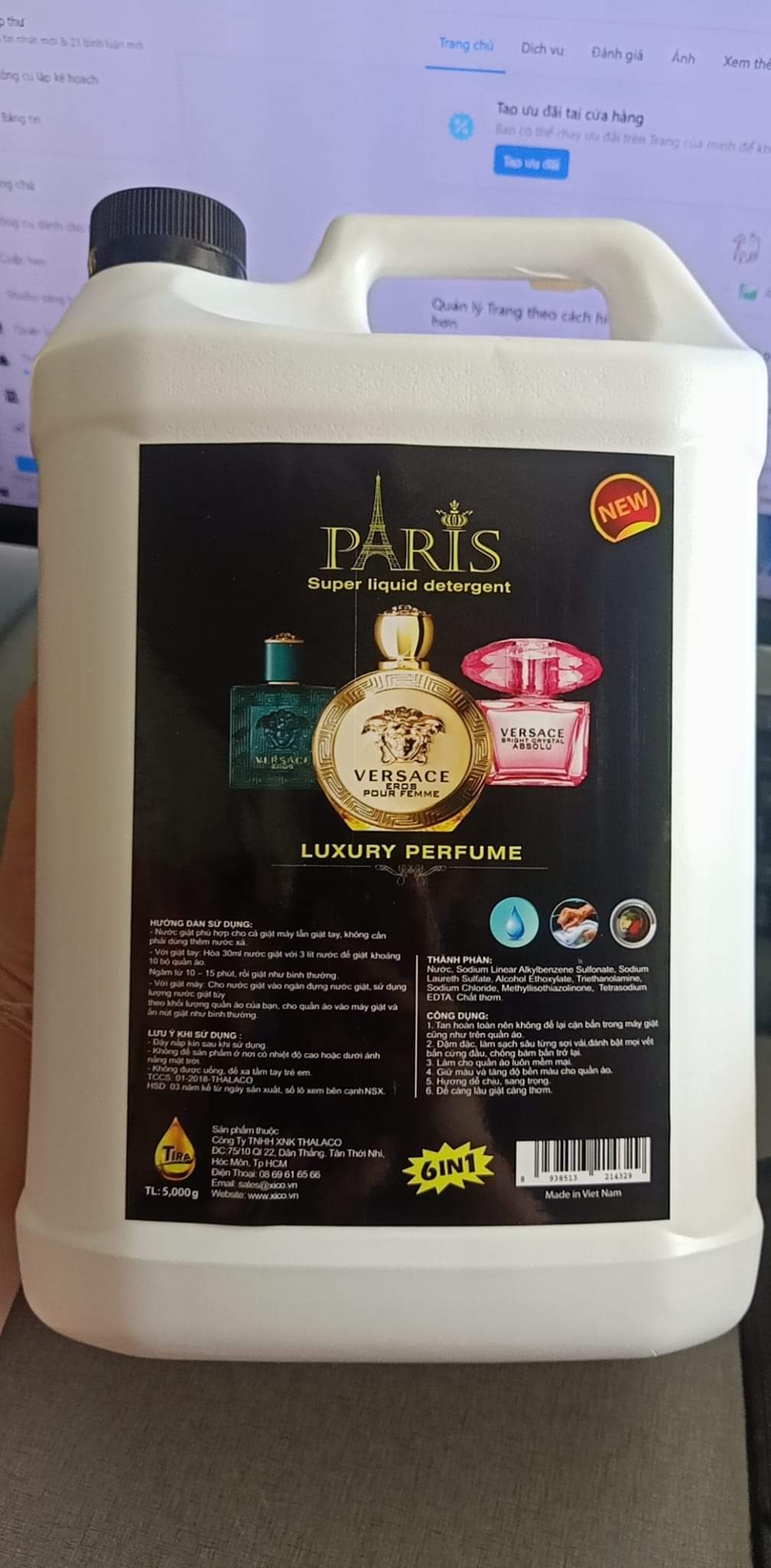 NƯỚC GIẶT PARIS 5000G