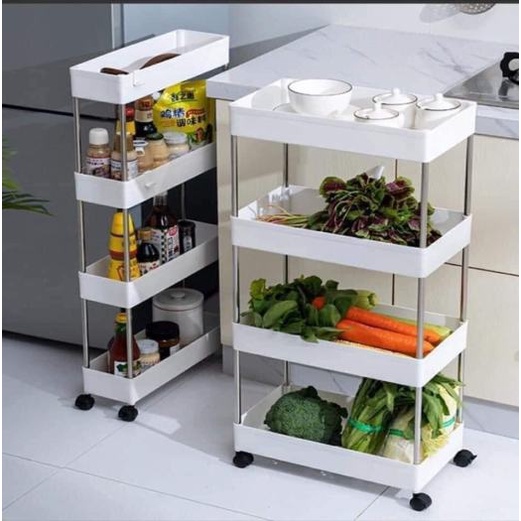 KỆ 4 TẦNG CÓ BÁNH XE