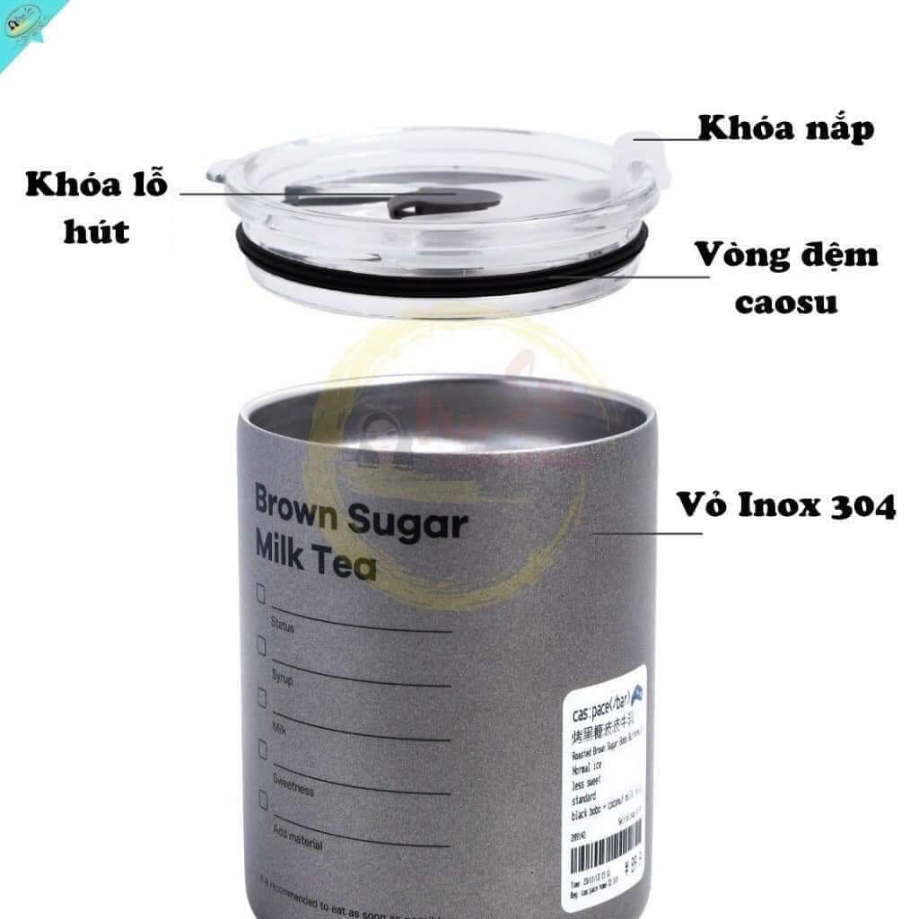 LY INOX 600ML KÈM ỐNG HÚT