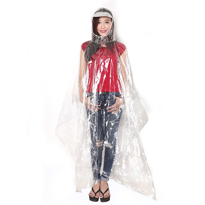 ÁO MƯA TRONG SUỐT 1 ĐẦU