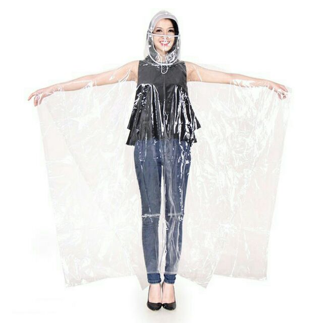 ÁO MƯA TRONG SUỐT 1 ĐẦU