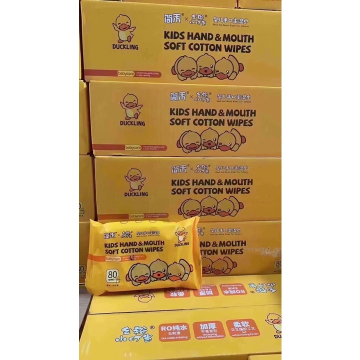 THÙNG 10 KHĂN ƯỚT VỊT VÀNG