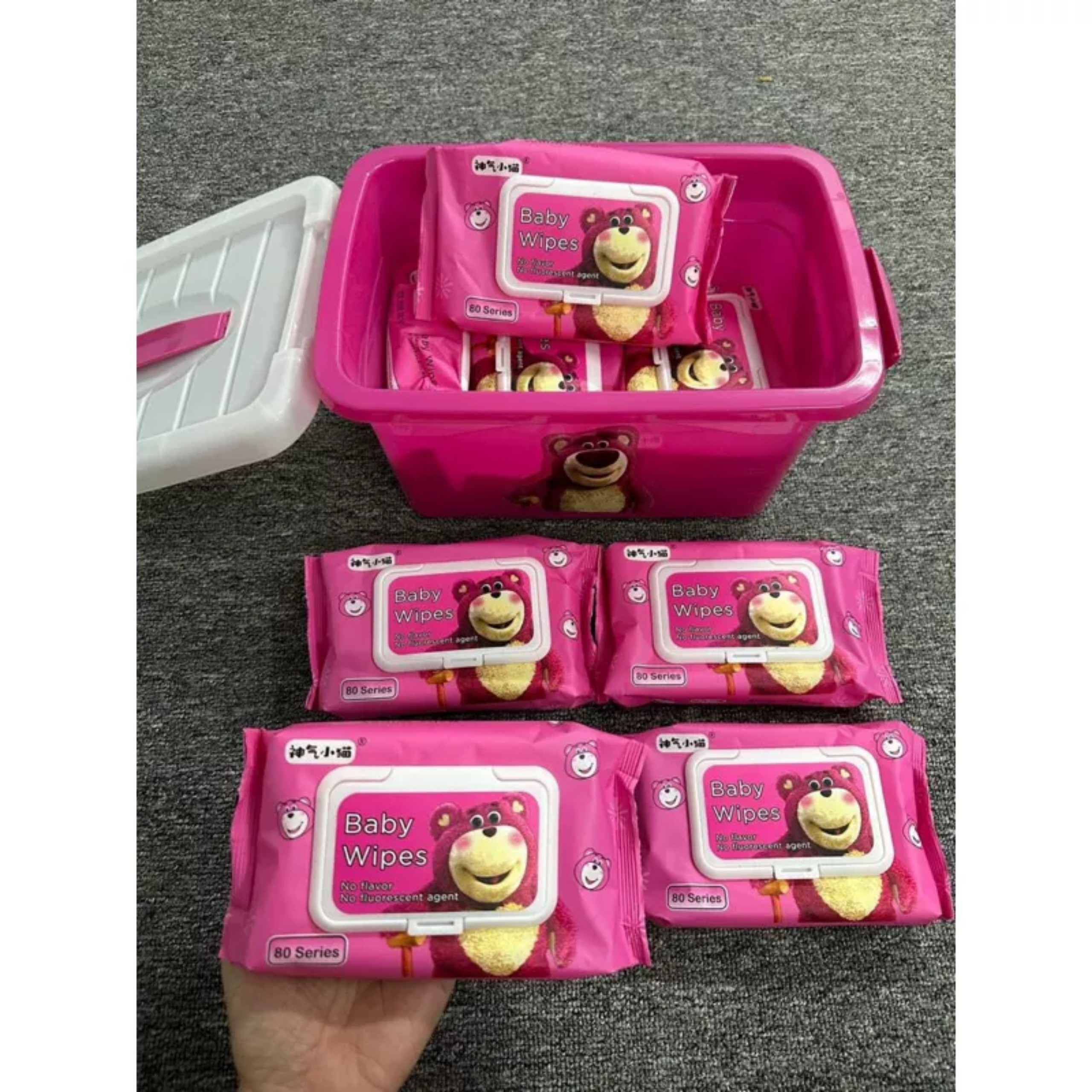 10 BỊCH GIẤY GẤU DÂU + XÔ NHỰA