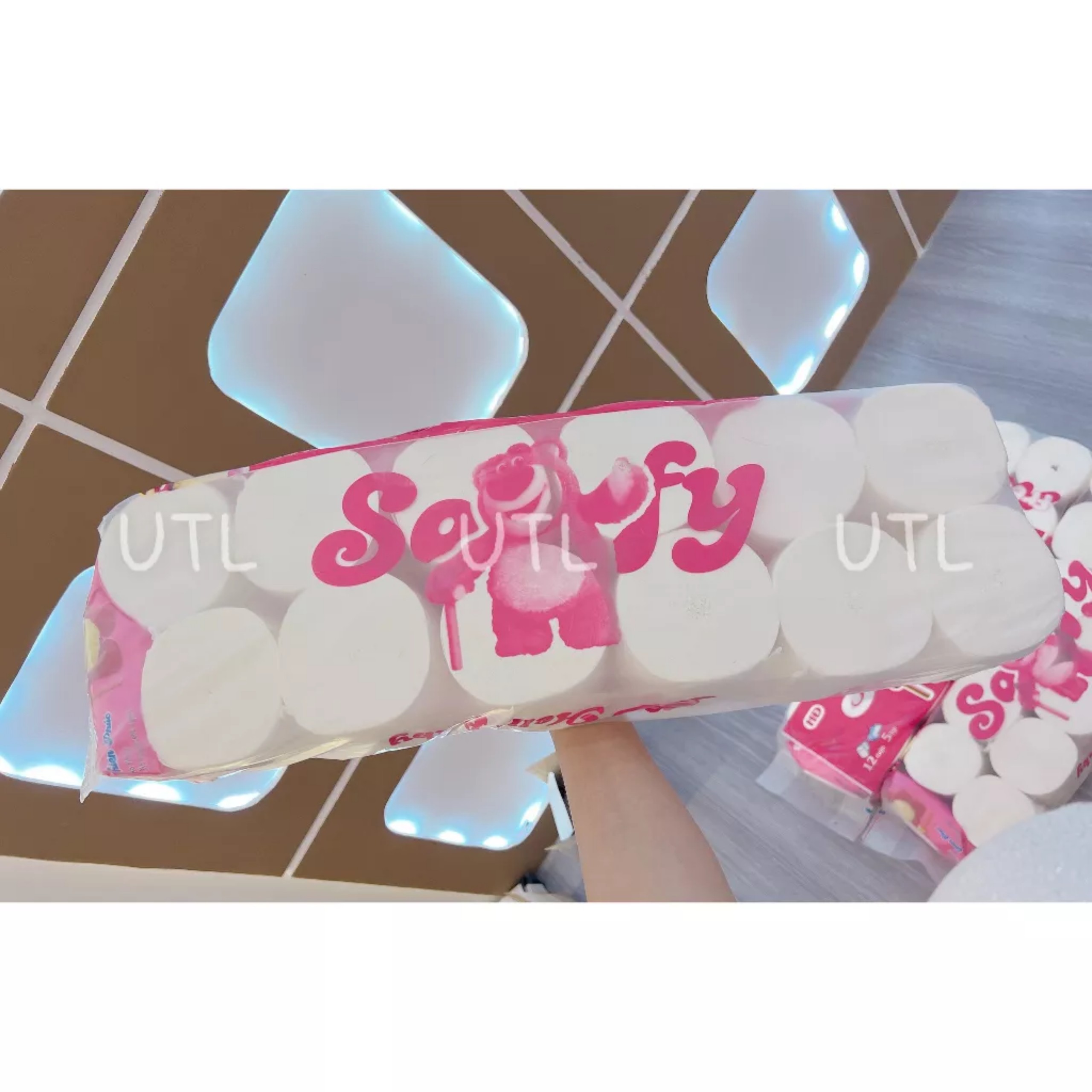 BỊCH 12 CUỘN GIẤY VỆ SINH 5 LỚP GẤU DÂU