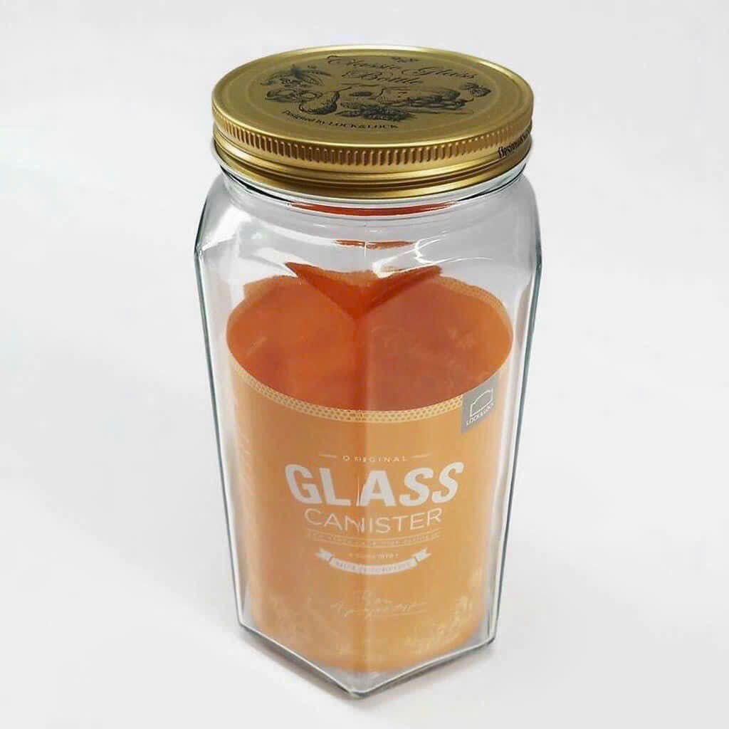 Hũ Đựng Thực Phẩm Bằng Thủy Tinh Lock&Lock Glass canister with Tin cap 1.2lit