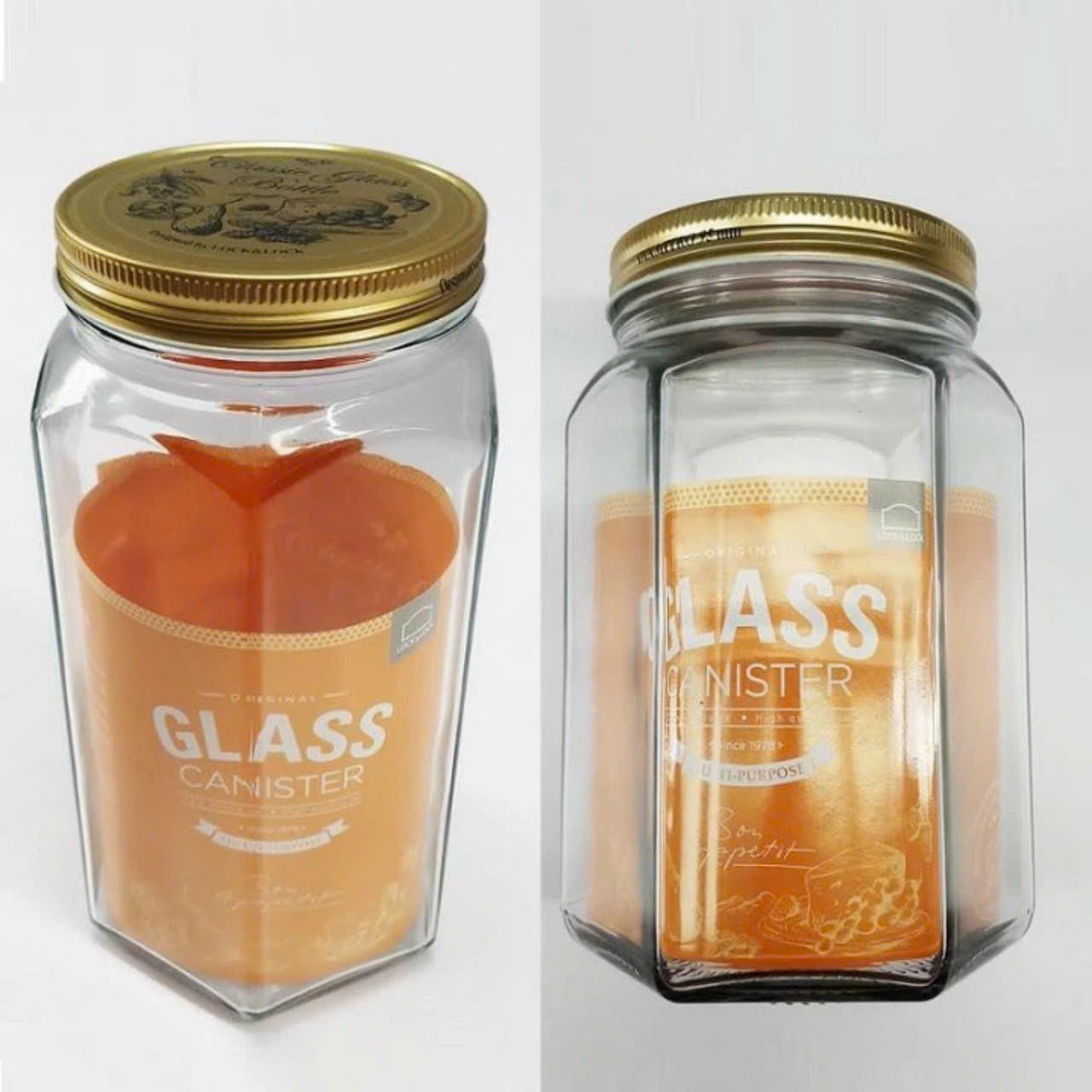 Hũ Đựng Thực Phẩm Bằng Thủy Tinh Lock&Lock Glass canister with Tin cap 1.2lit