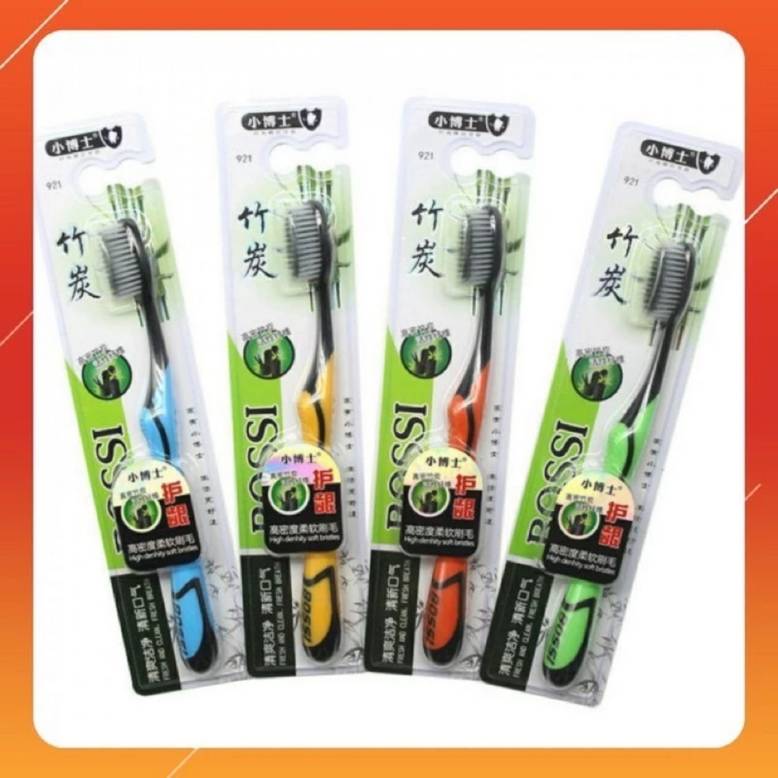 HỘP 30 BÀN CHẢI THAN TRE