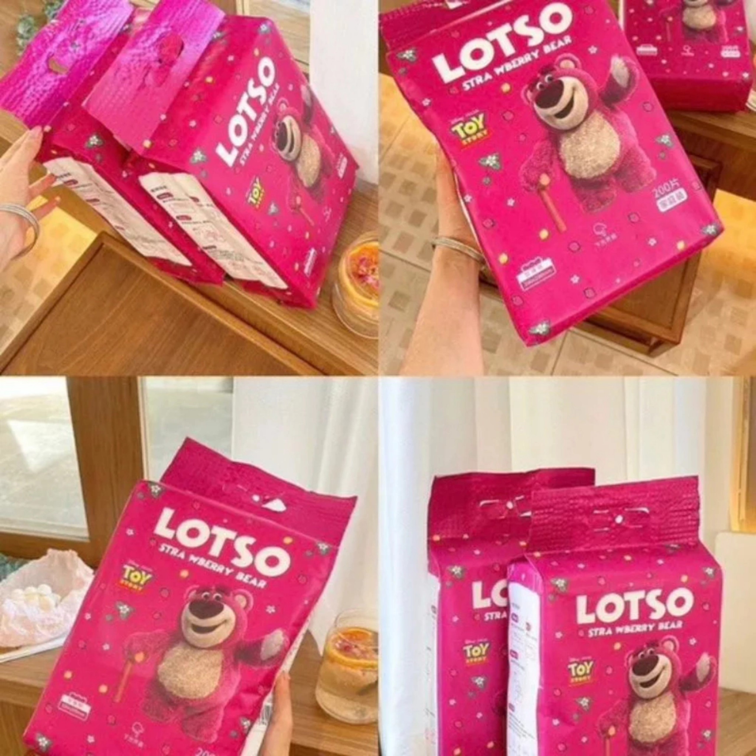 KHĂN GIẤY GẤU DÂU LOS.TO 200 TỜ