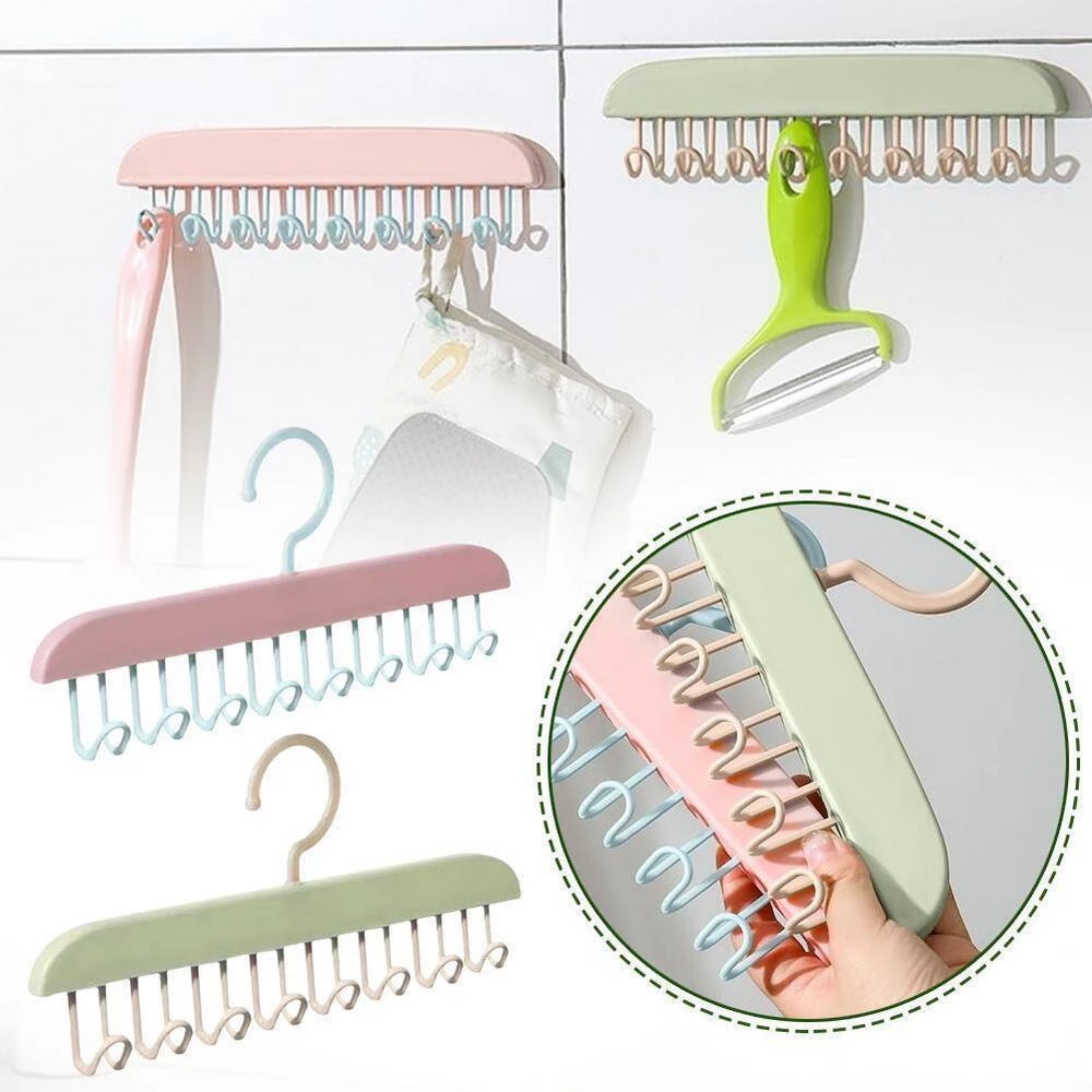 MÓC NHỰA TREO ĐỒ ĐA NĂNG