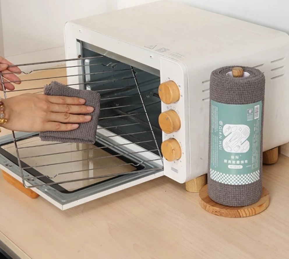 CUỘN KHĂN GIẤY LAU BẾP THAN ĐEN 20 CM