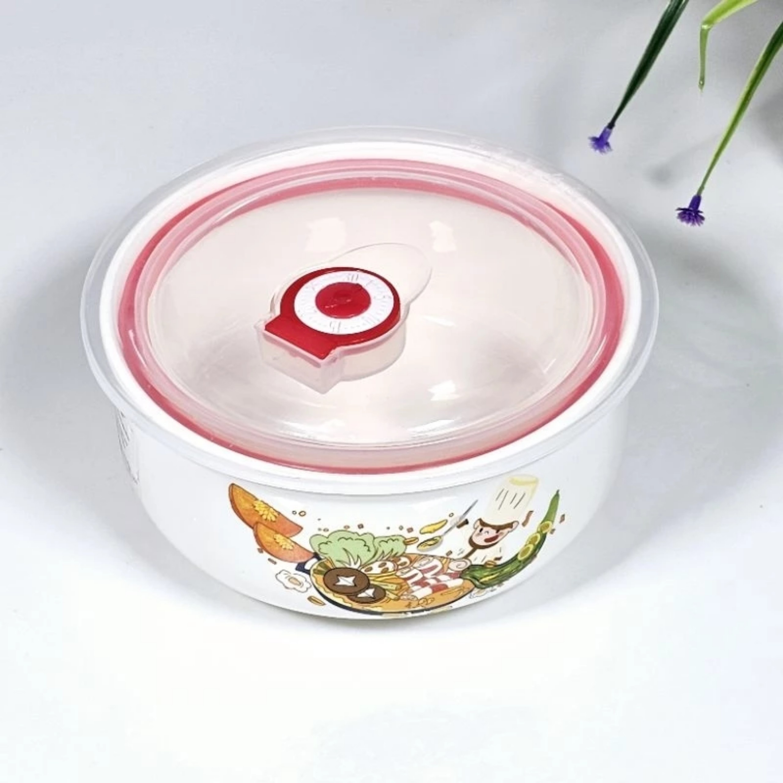 THỐ SỨ CÓ NẮP NHỰA HÚT CHÂN KHÔNG (HKM)