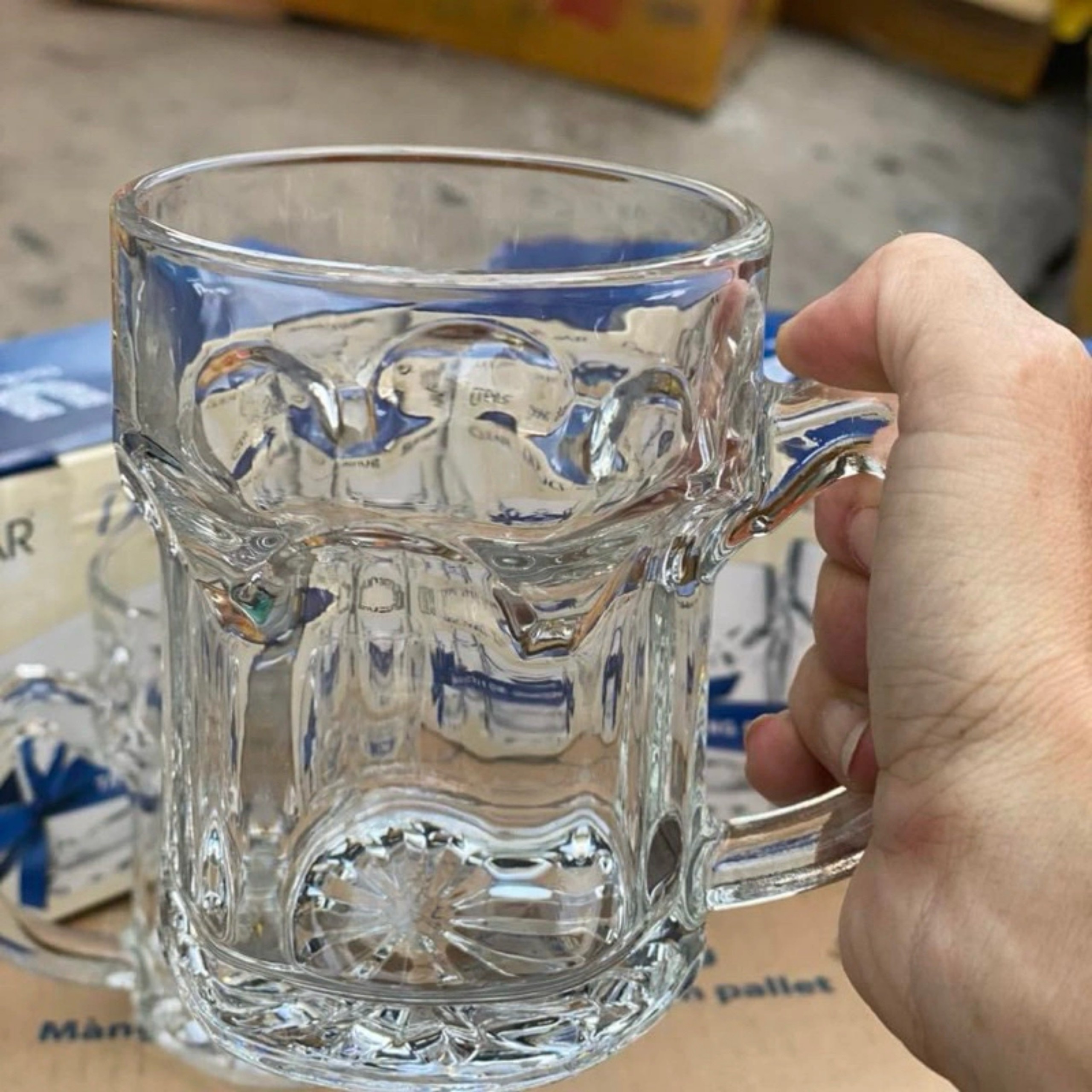 BỘ 2 LY HỘP CLEAR