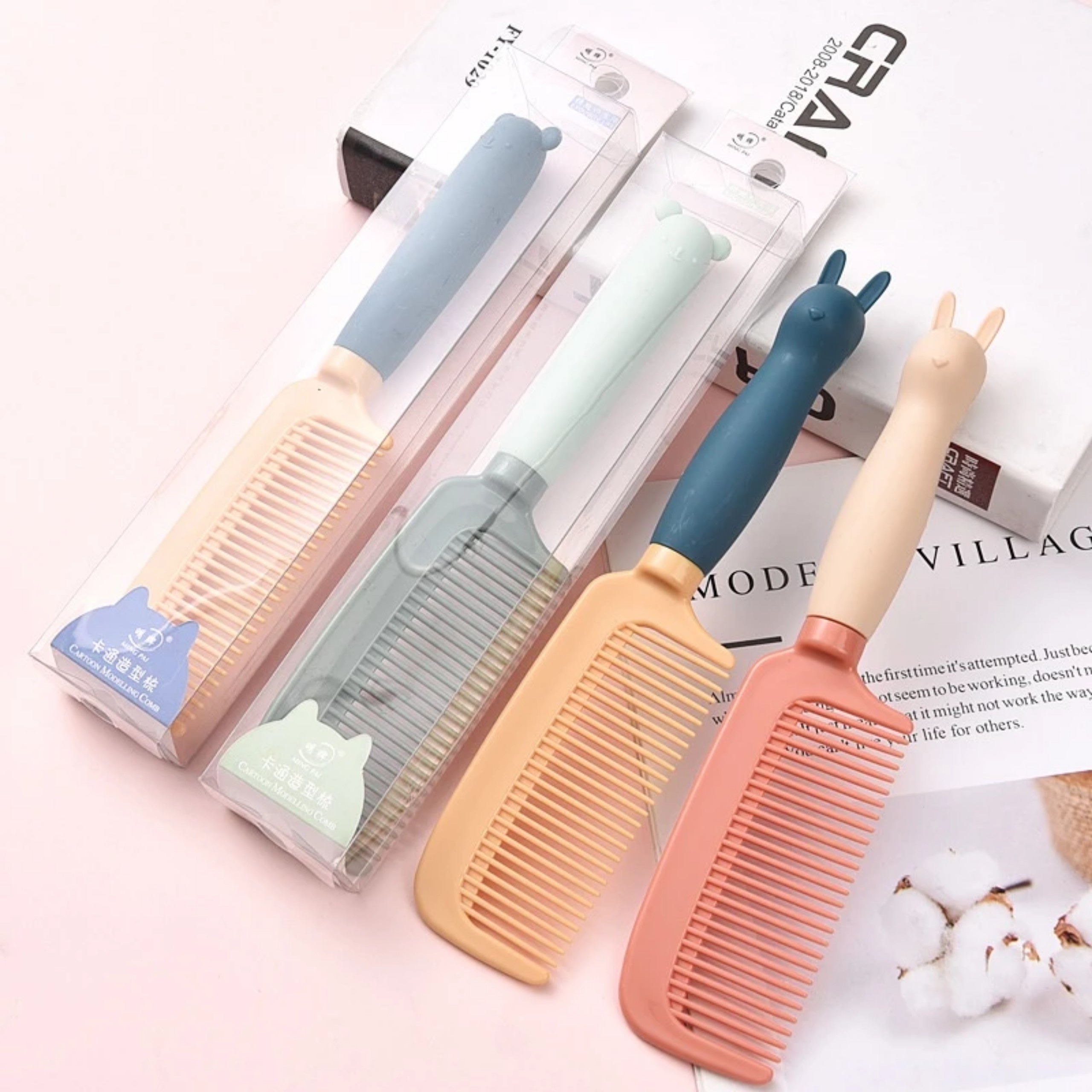 LƯỢC CHẢI TÓC HÌNH THỎ CHO BÉ