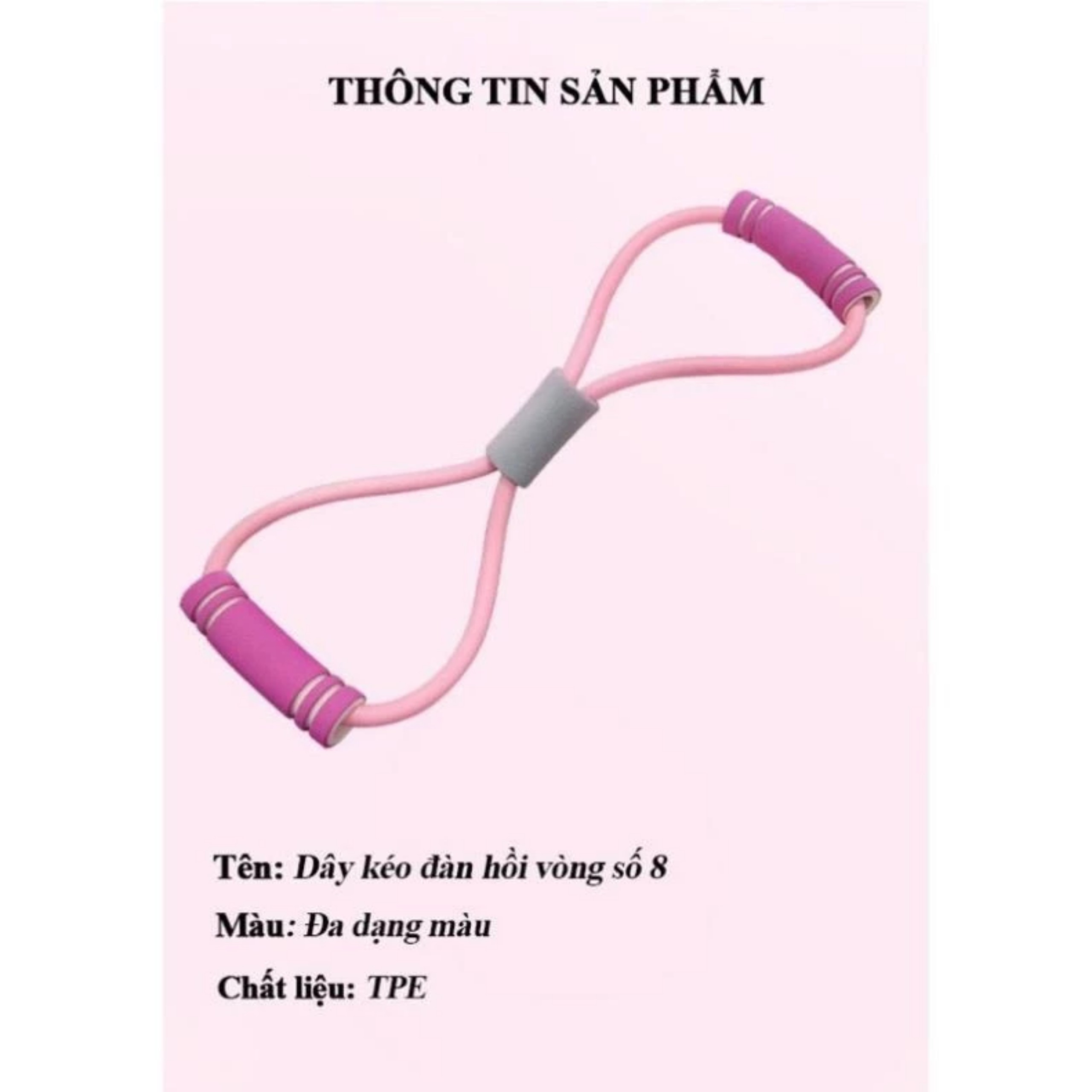 Dây Kháng Lực tập tay Vòng Số 8(Nhiều Màu) được sử dụng nhiều với các bài tập cardio, luyện sức bền hay thể lực