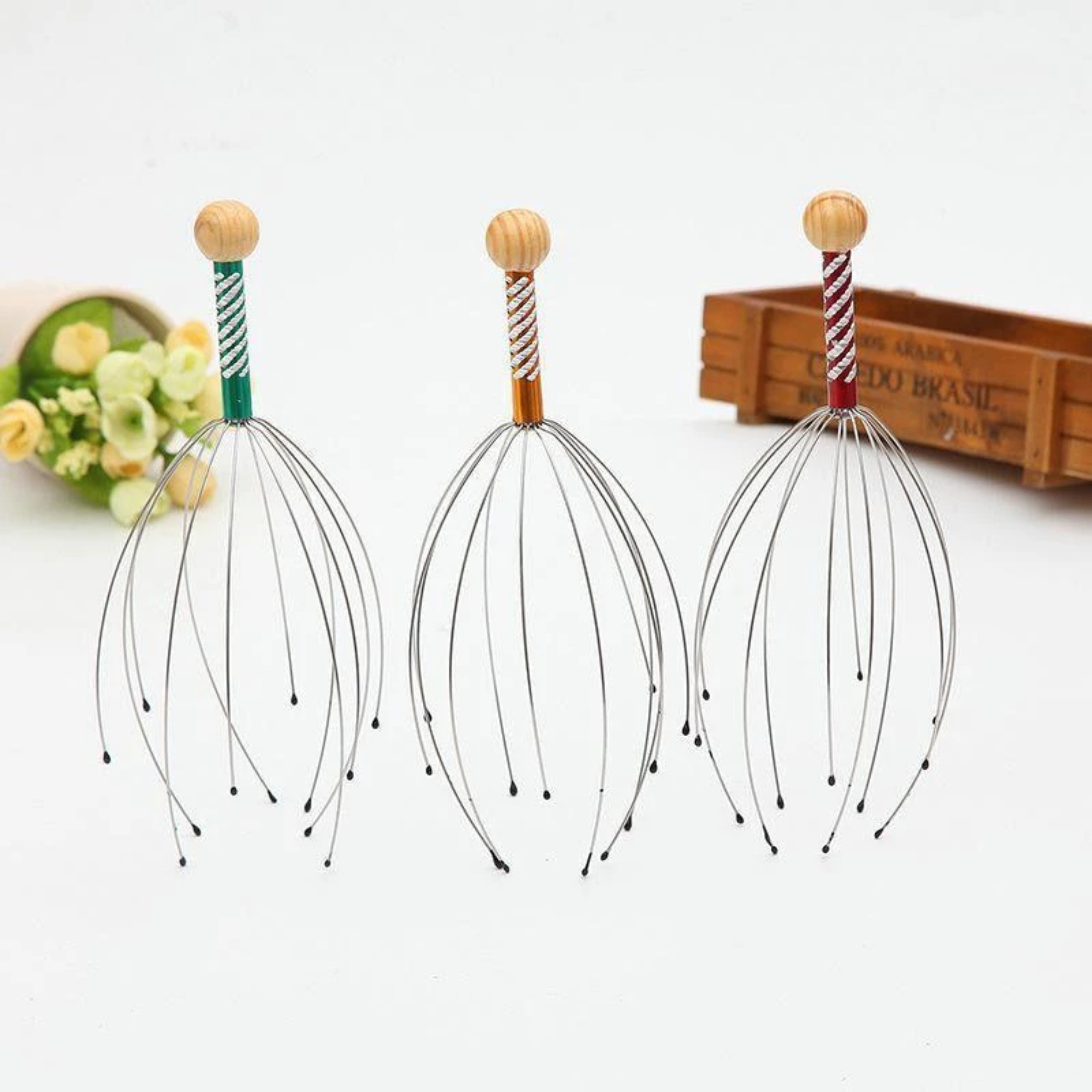 DỤNG CỤC MASSAGE ĐẦU HÌNH BẠCH TUỘT