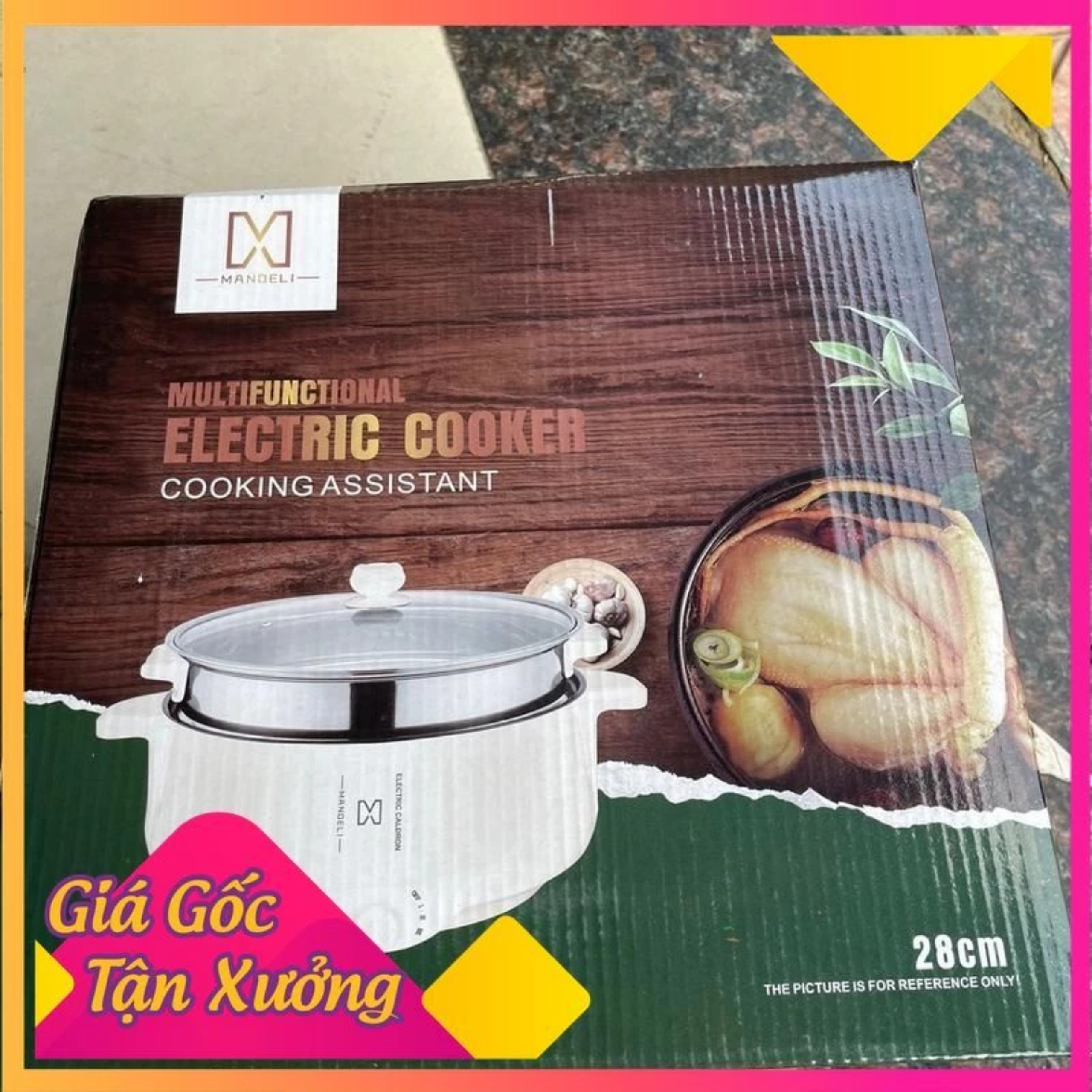 NỒI LẨU ĐIỆN VÂN ĐÁ 28 CM