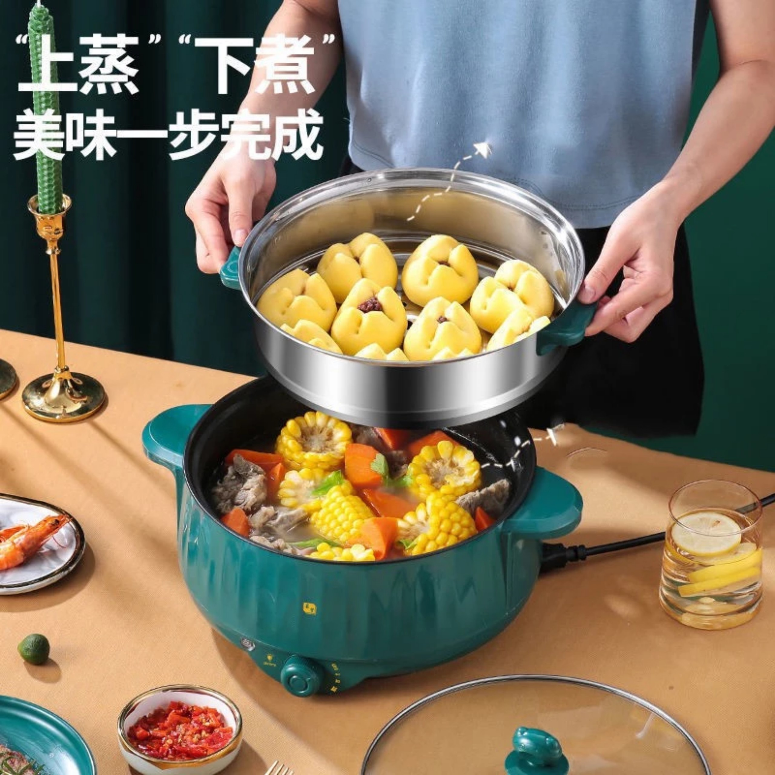 NỒI LẨU ĐIỆN VÂN ĐÁ 28 CM