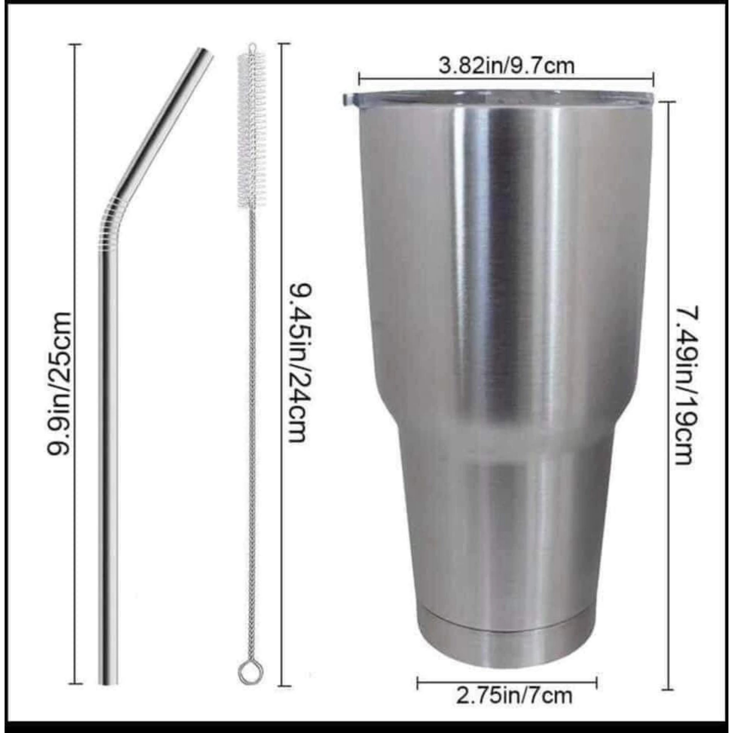 LY NHIỆT 900ML + TÚI ĐỰNG + ỐNG HÚT