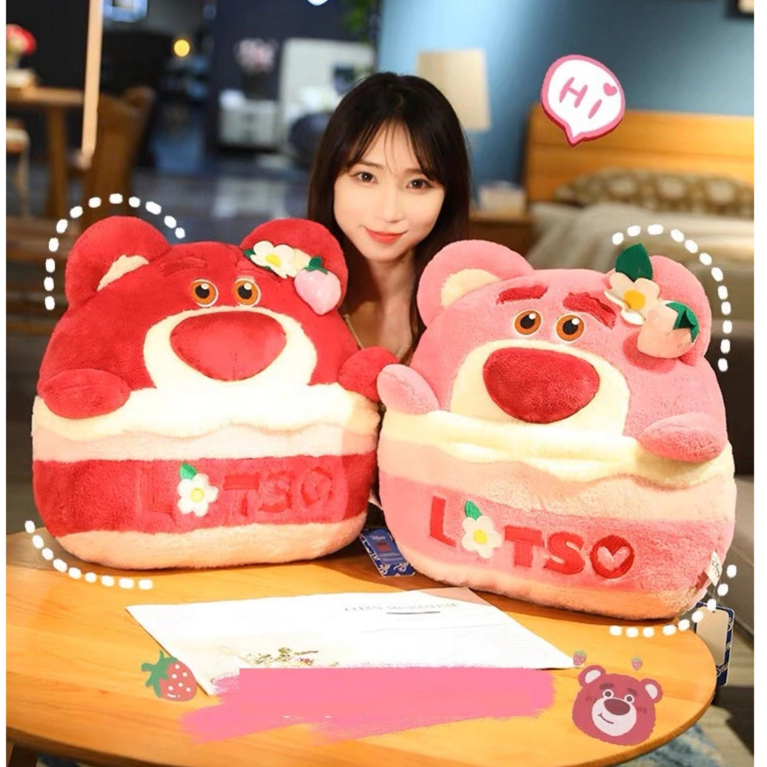 GỐI 2 IN 1 GẤU DÂU