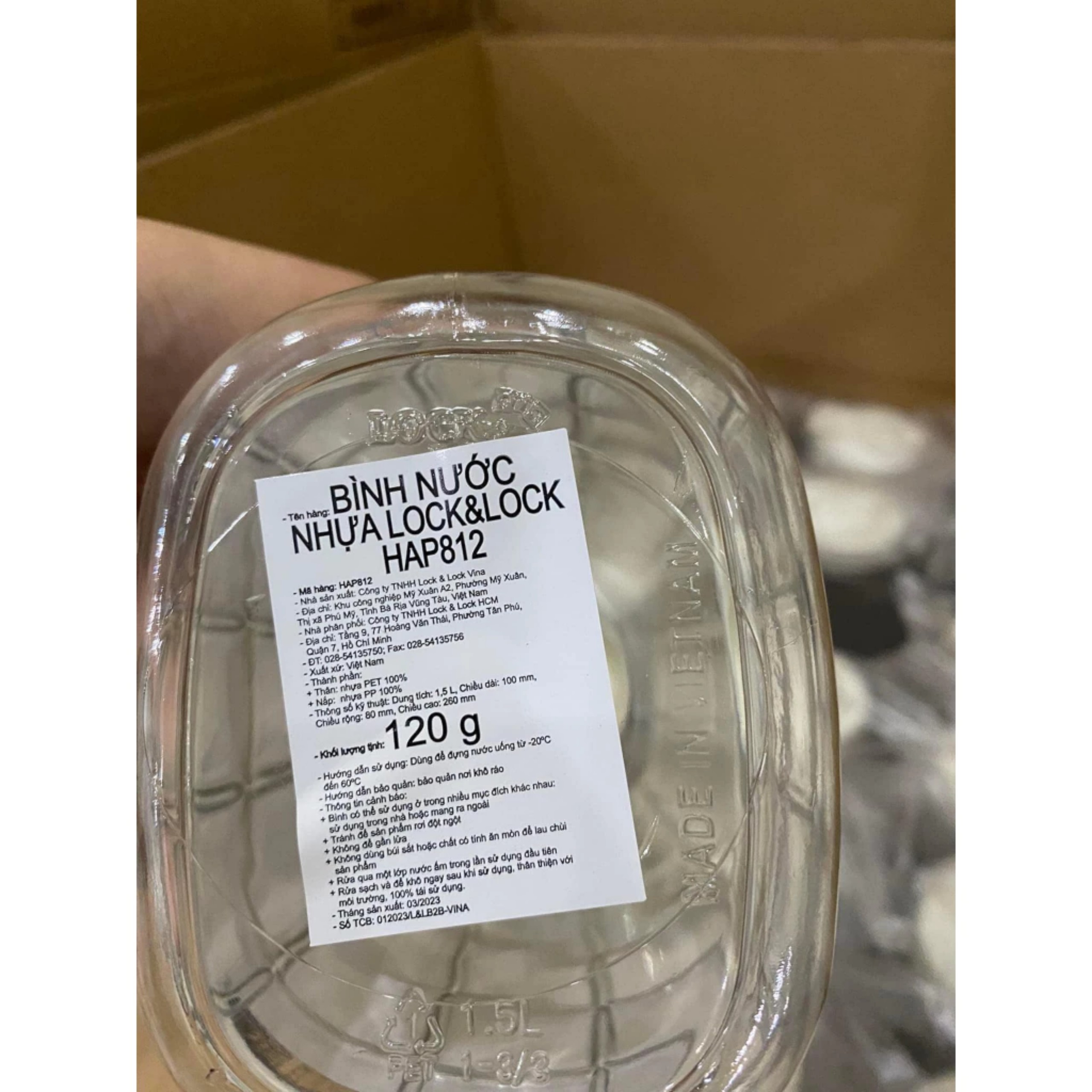 BÌNH NƯỚC JUG 1.5 LIT LOCK&LOCK