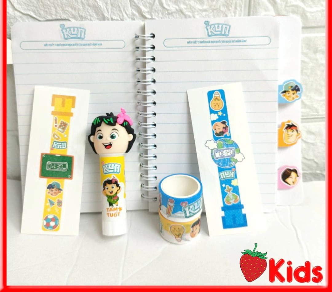 Bộ dụng cụ học tập siêu kun hàng khuyến mãi sữa kun mới 2024