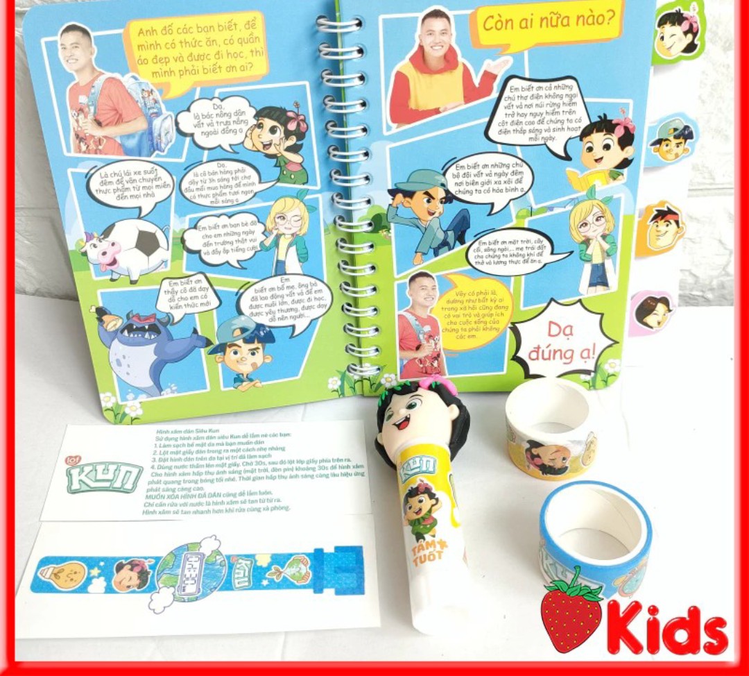 Bộ dụng cụ học tập siêu kun hàng khuyến mãi sữa kun mới 2024