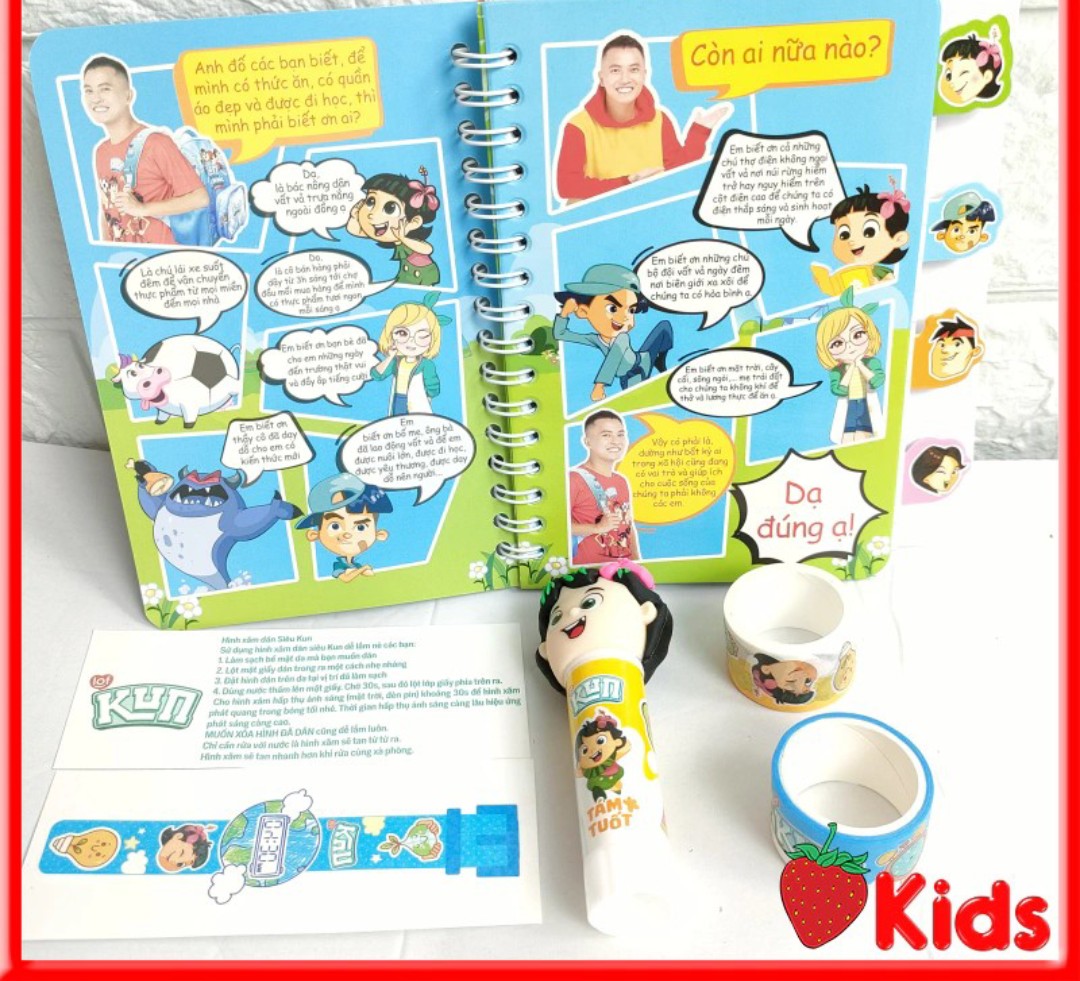 Bộ dụng cụ học tập siêu kun hàng khuyến mãi sữa kun mới 2024