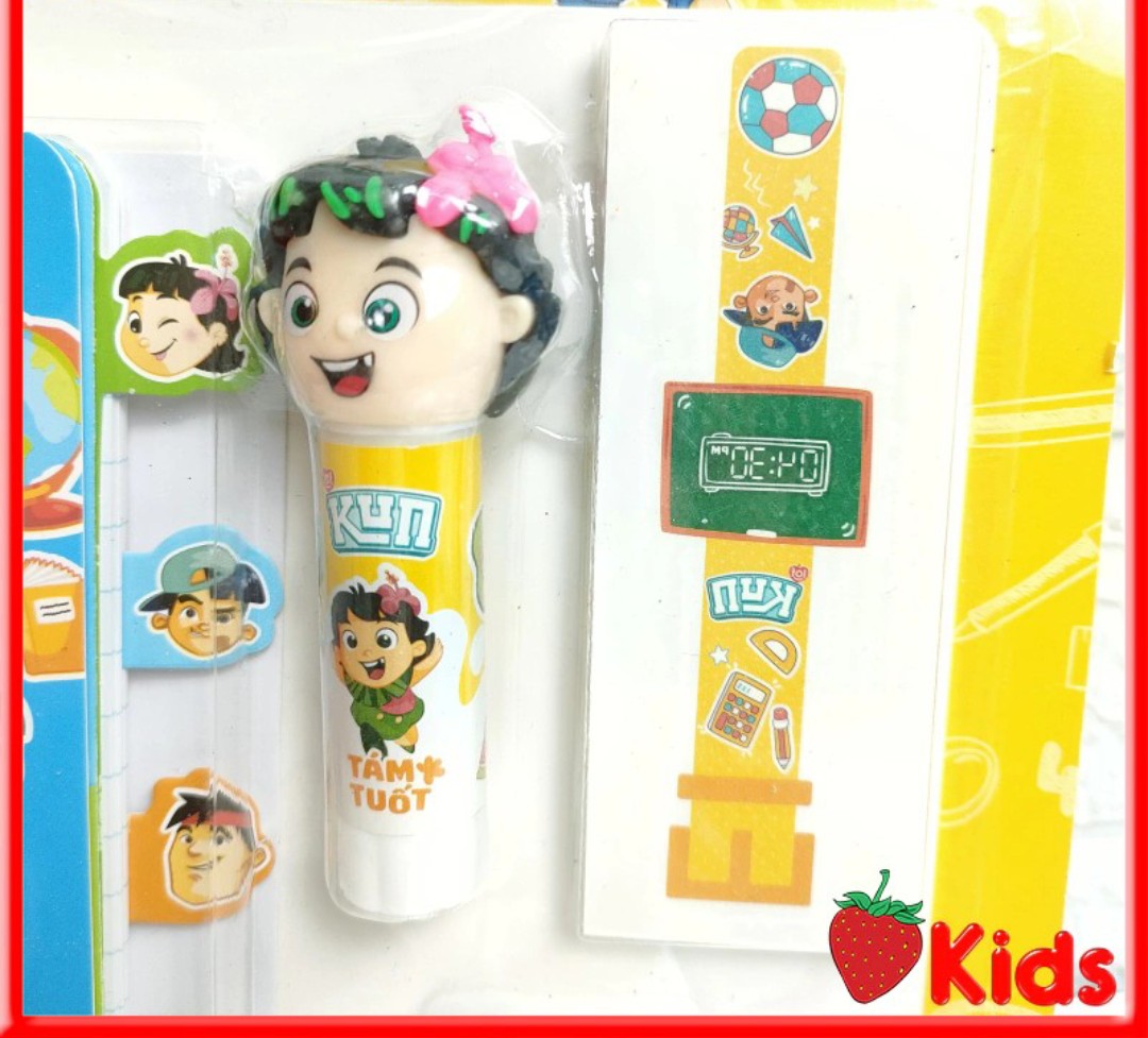 Bộ dụng cụ học tập siêu kun hàng khuyến mãi sữa kun mới 2024