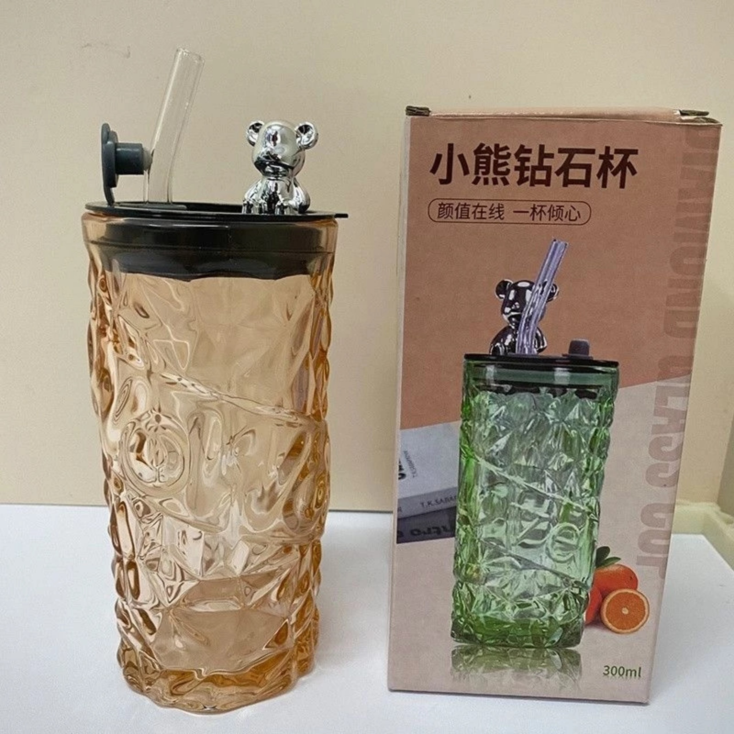 BÌNH THỦY TINH GẤU 330ML