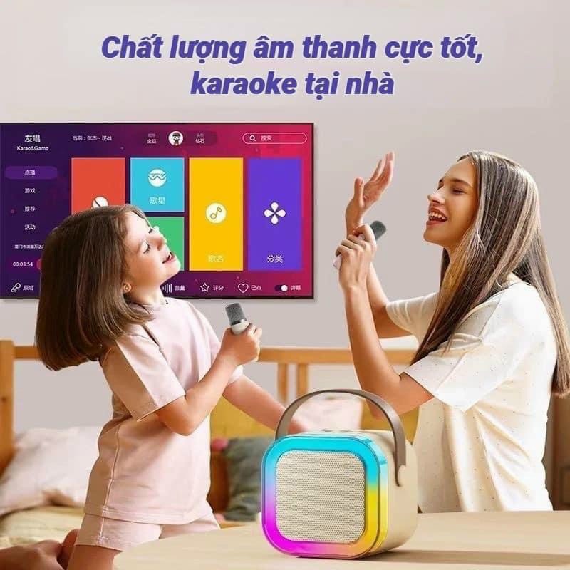 Loa Bluetooth Không Dây K12 Kèm 2 Micro