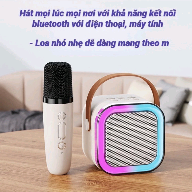 Loa Bluetooth Không Dây K12 Kèm 2 Micro