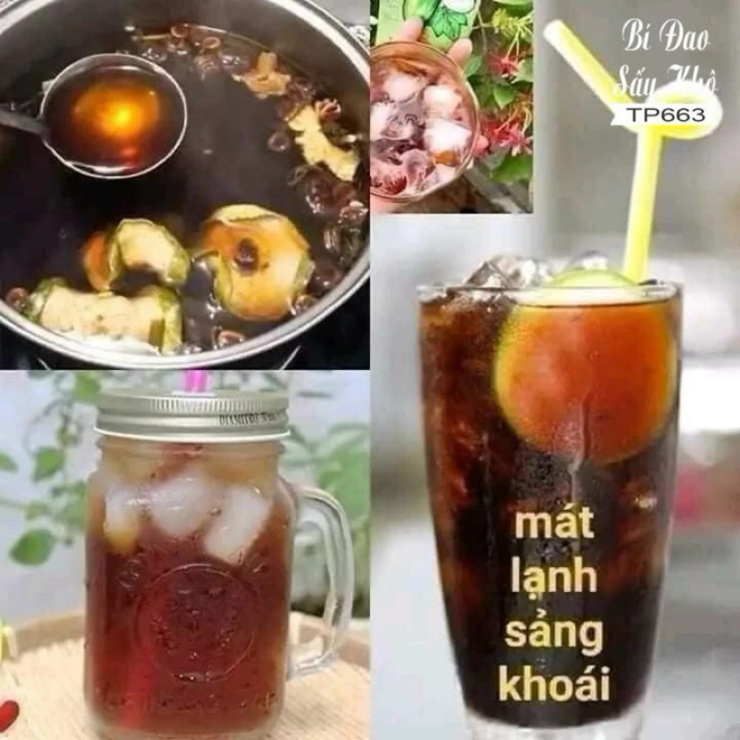 BÍ ĐAO SẤY KHÔ - THỨC UỐNG GIẢI NHIỆT < túi 500GR>