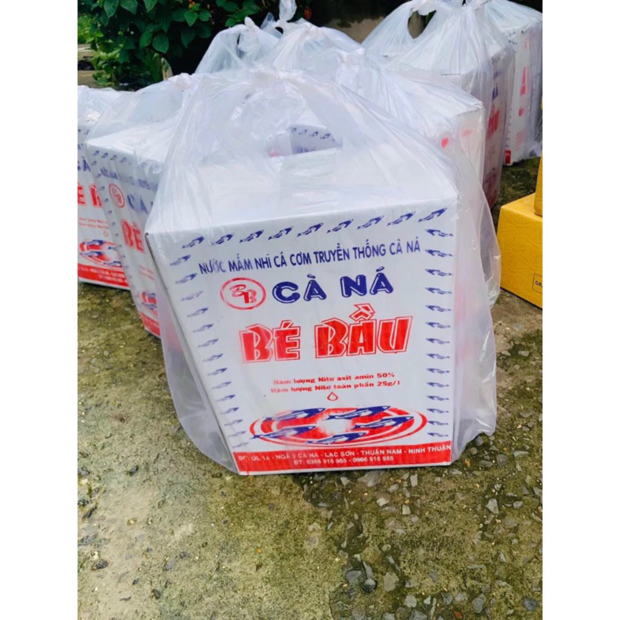 THÙNG 6 CHAI NƯỚC MẮM BÉ BẦU