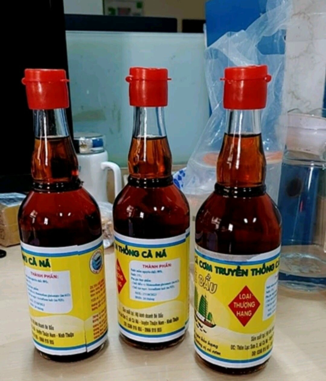 THÙNG 6 CHAI NƯỚC MẮM BÉ BẦU