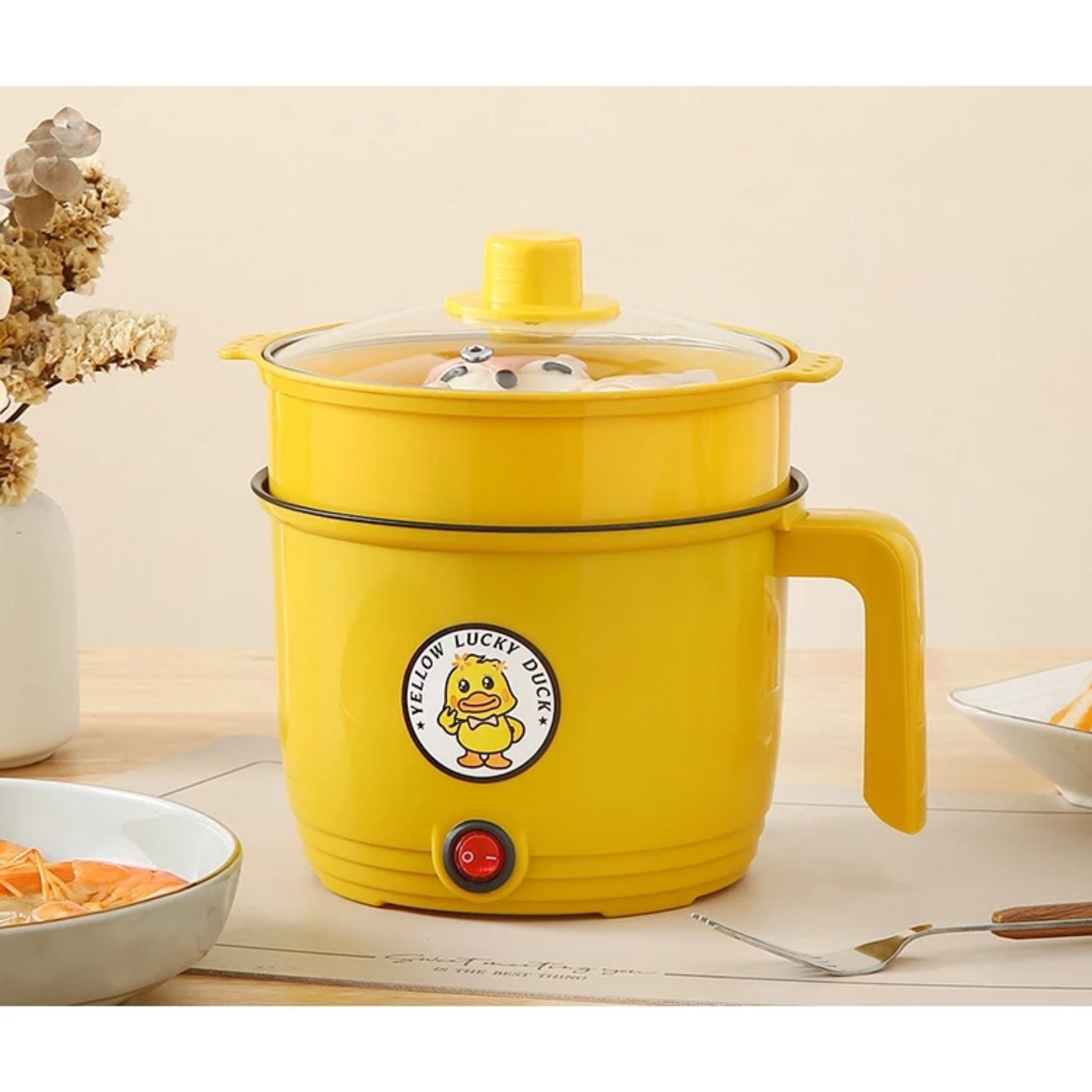 LẨU MINI + VỈ HẤP NHỰA HÌNH VỊT