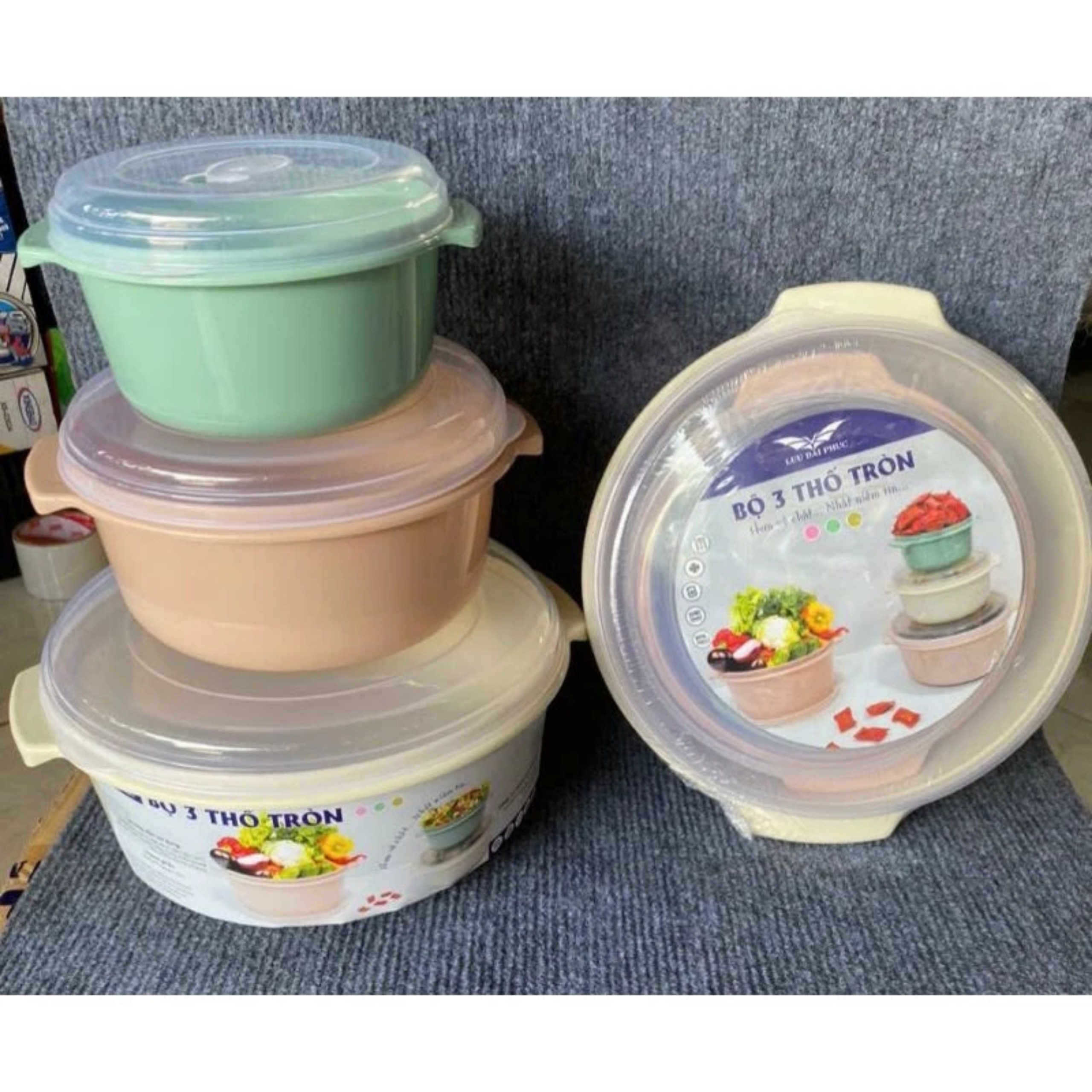 BỘ 3 THỐ TRÒN LƯU ĐẠI PHÚC