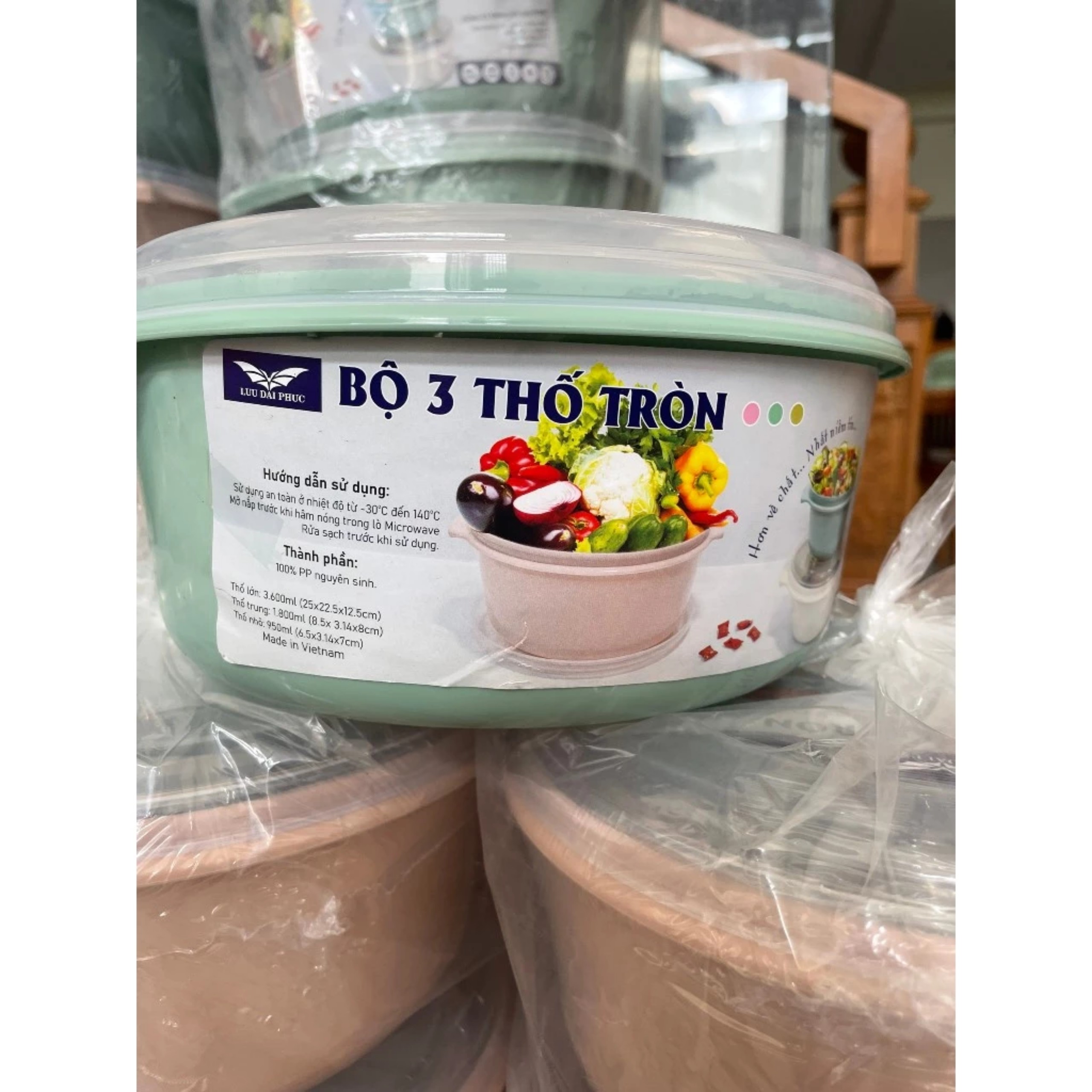 BỘ 3 THỐ TRÒN LƯU ĐẠI PHÚC