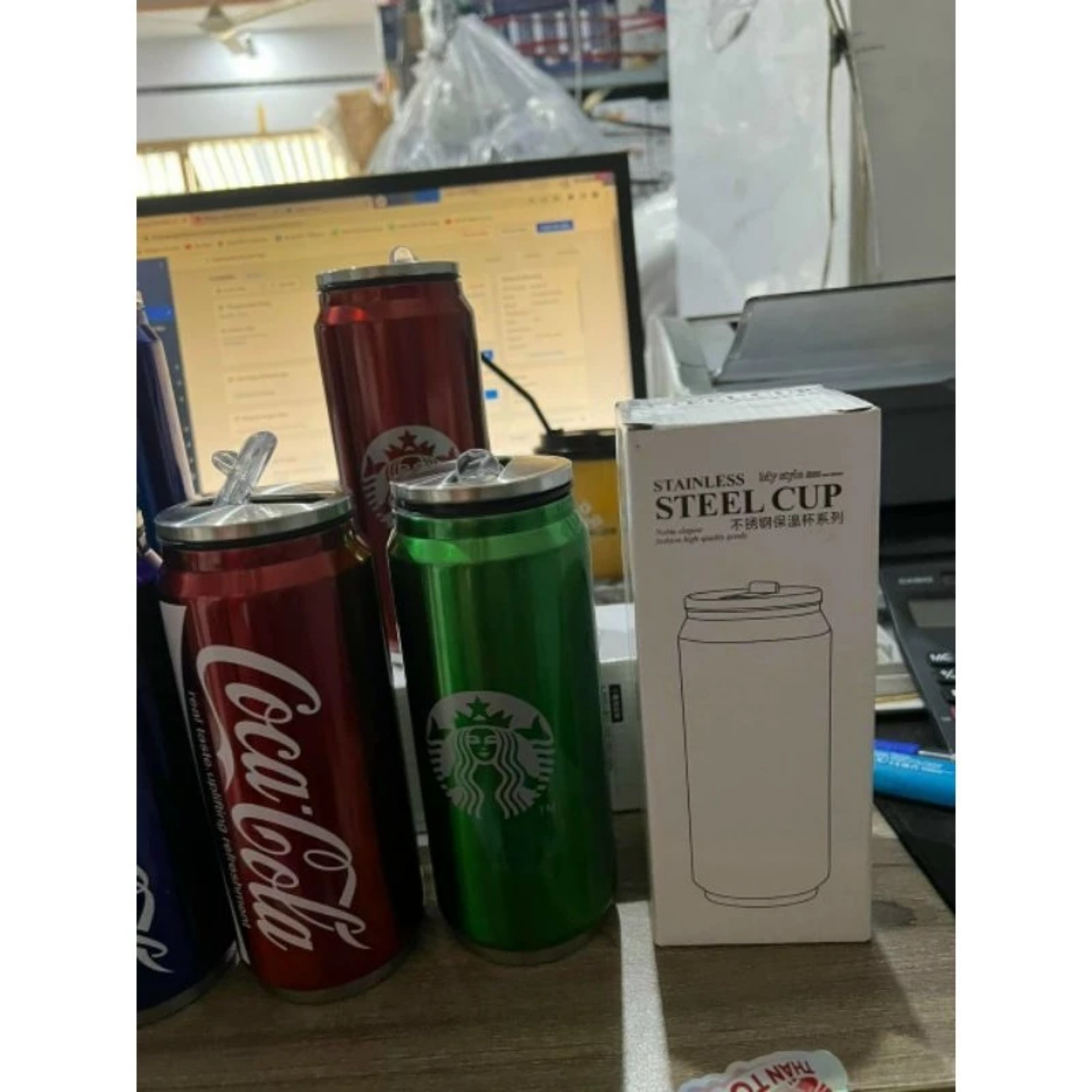 BÌNH GIỮ NHIỆT HÌNH LON NƯỚC COCA 500ML