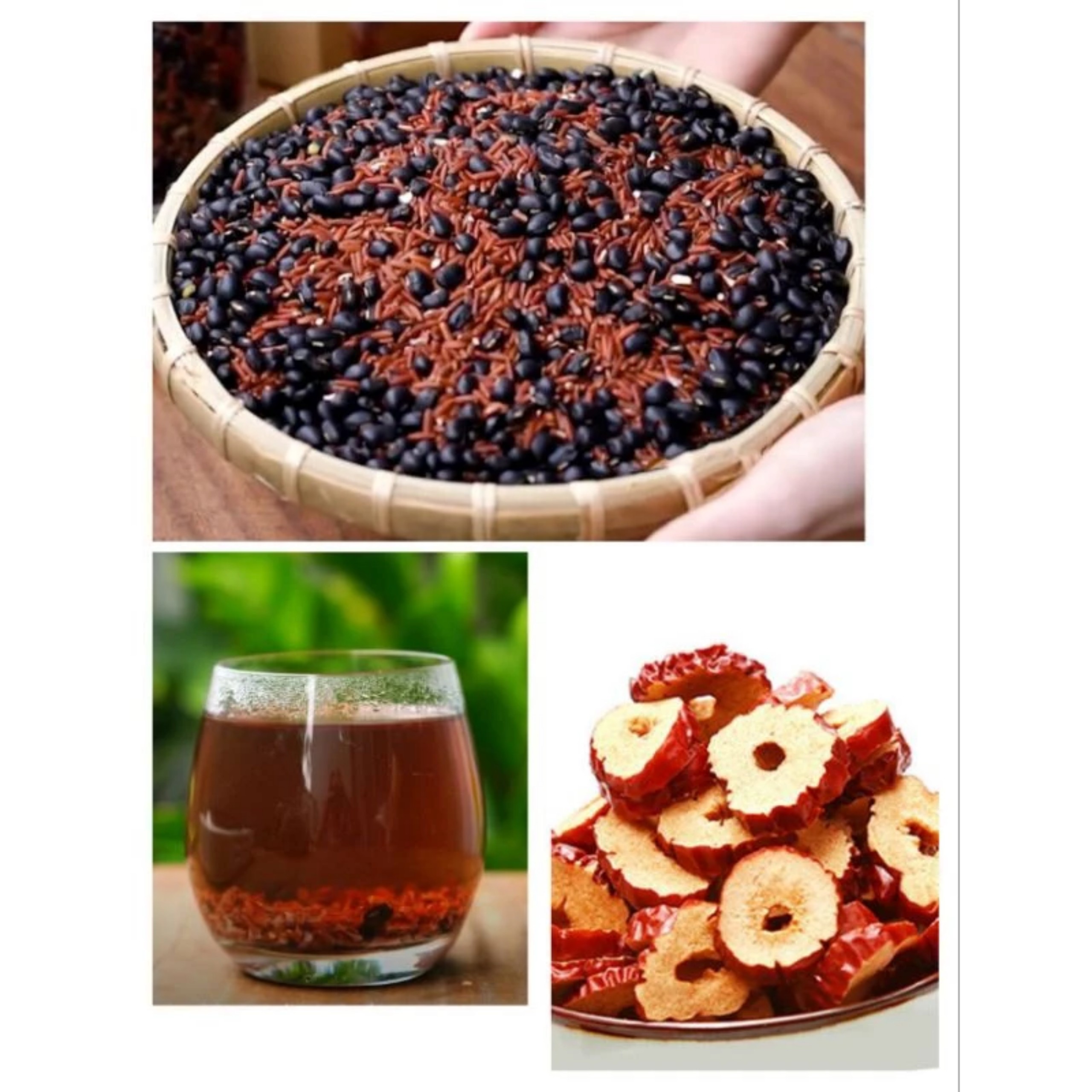 TRÀ GẠO LỨT, ĐẬU ĐEN, CỎ NGỌT, TÁO ĐỎ, LÁ DỨA