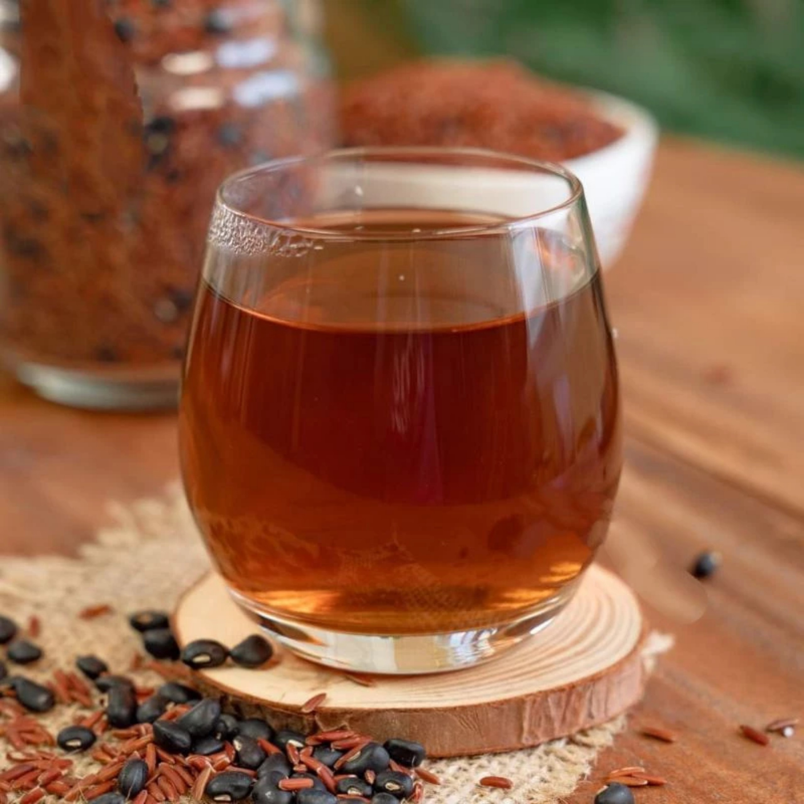 TRÀ GẠO LỨT, ĐẬU ĐEN, CỎ NGỌT, TÁO ĐỎ, LÁ DỨA