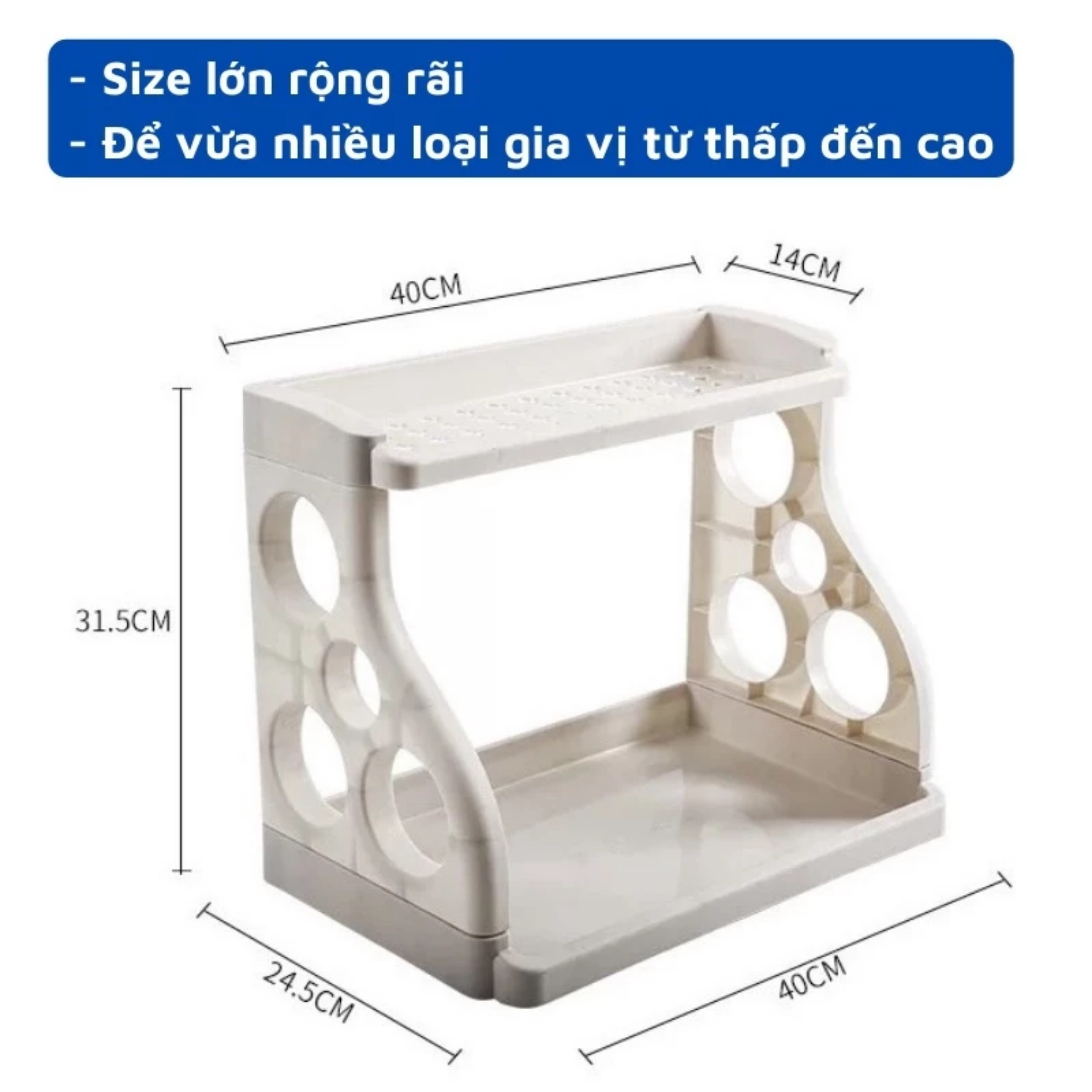 KỆ CHỮ B 2 TẦNG