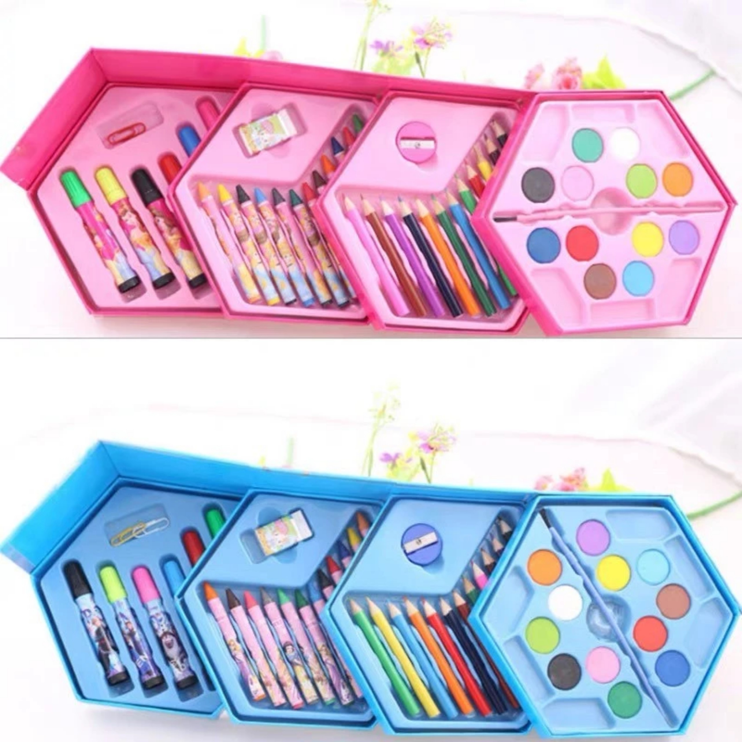 HỘP MÀU 4 TẦNG CHO BÉ