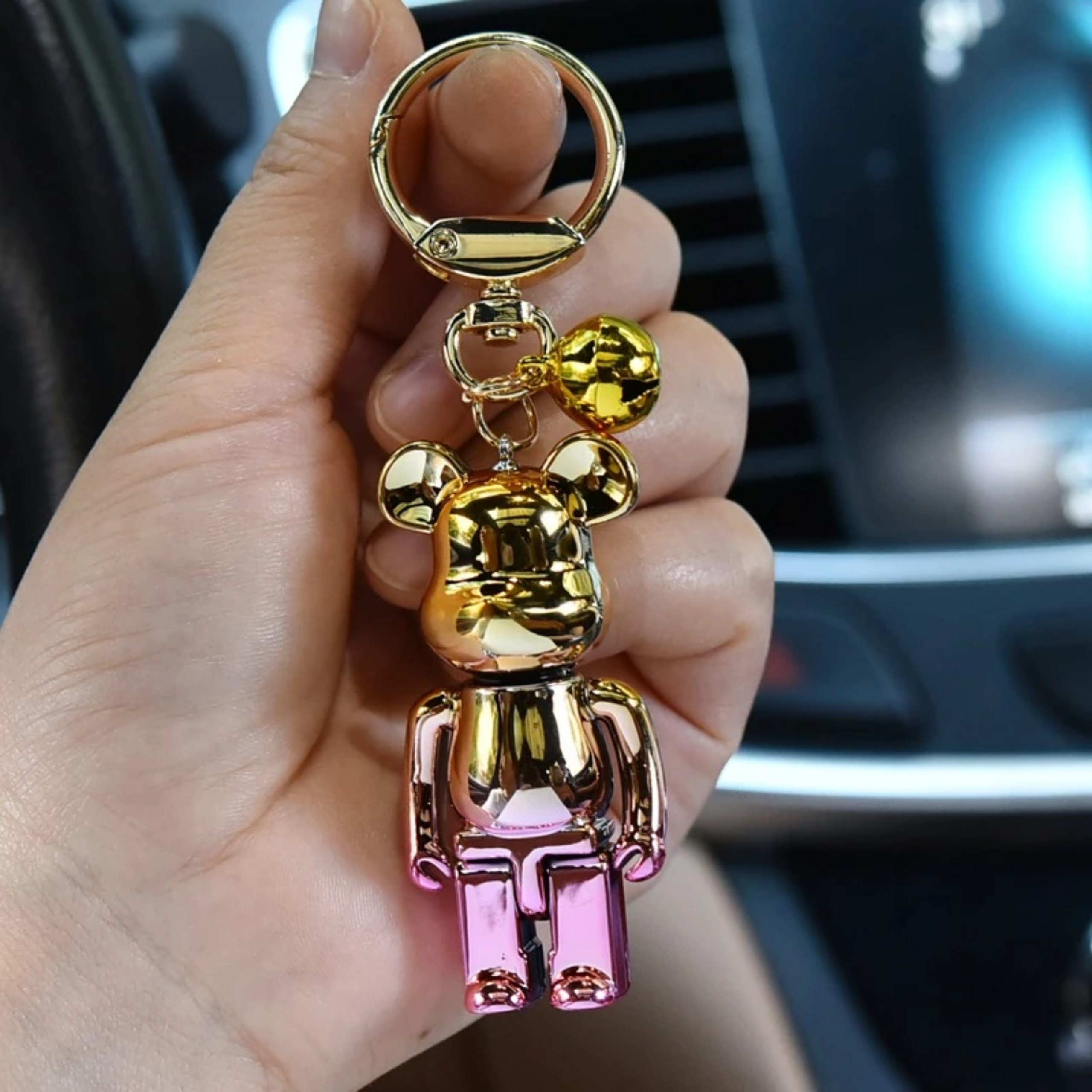 Móc khóa Gấu Bearbrick cao cấp, phụ kiện trang trí độc đáo hàng