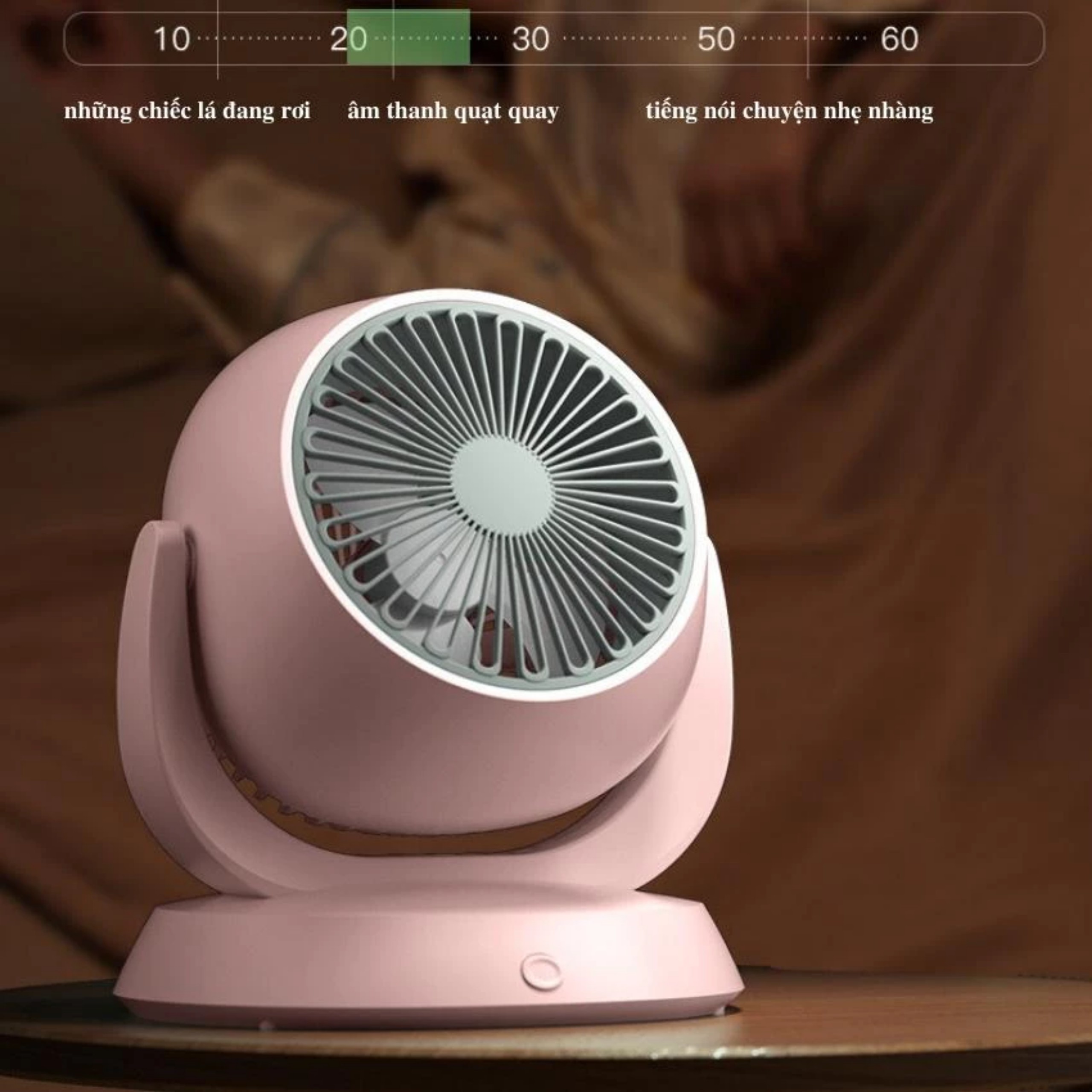 QUẠT ĐỂ BÀN MÁY TÍNH ĐIỀU CHỈNH TÙY Ý 210 ĐỘ