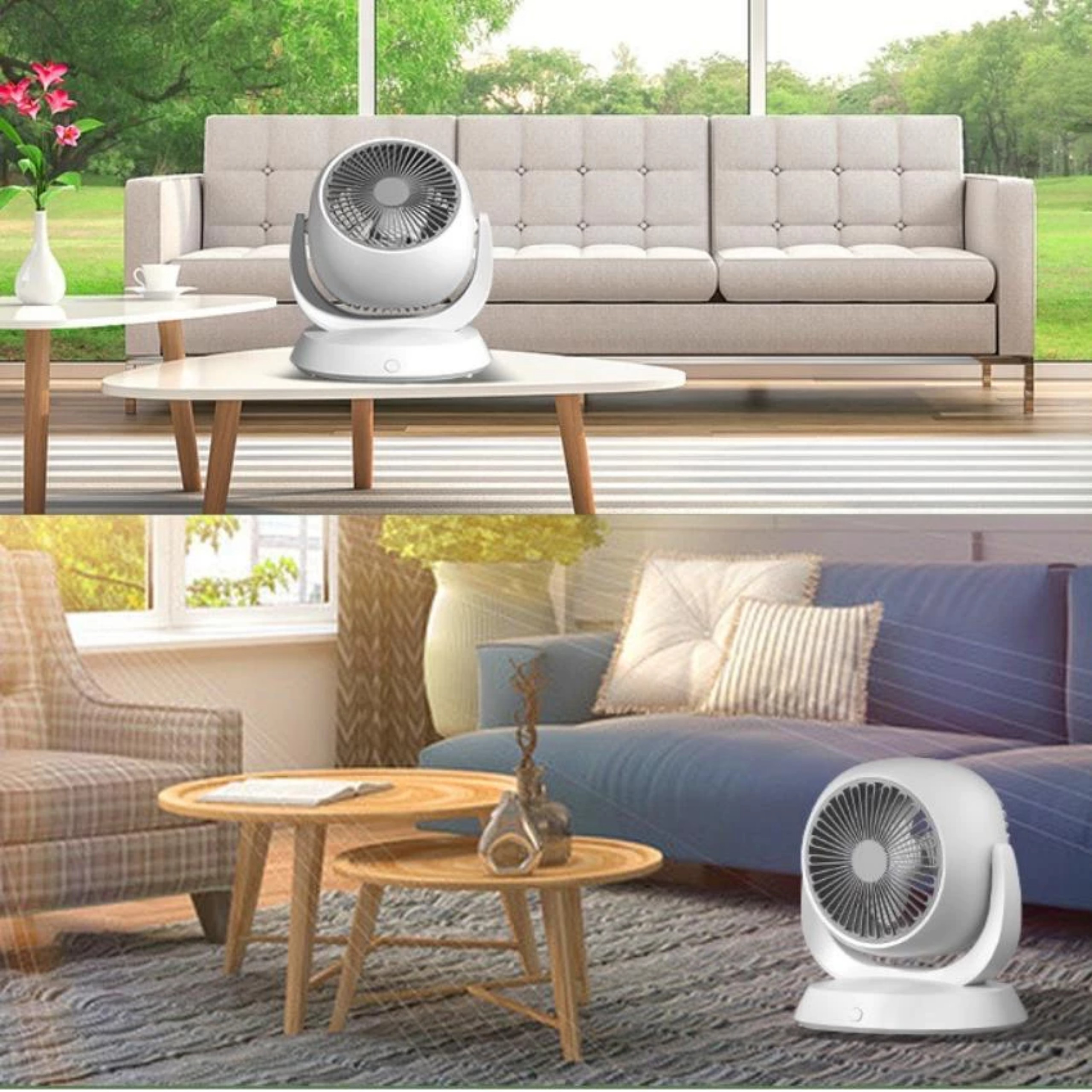 QUẠT ĐỂ BÀN MÁY TÍNH ĐIỀU CHỈNH TÙY Ý 210 ĐỘ