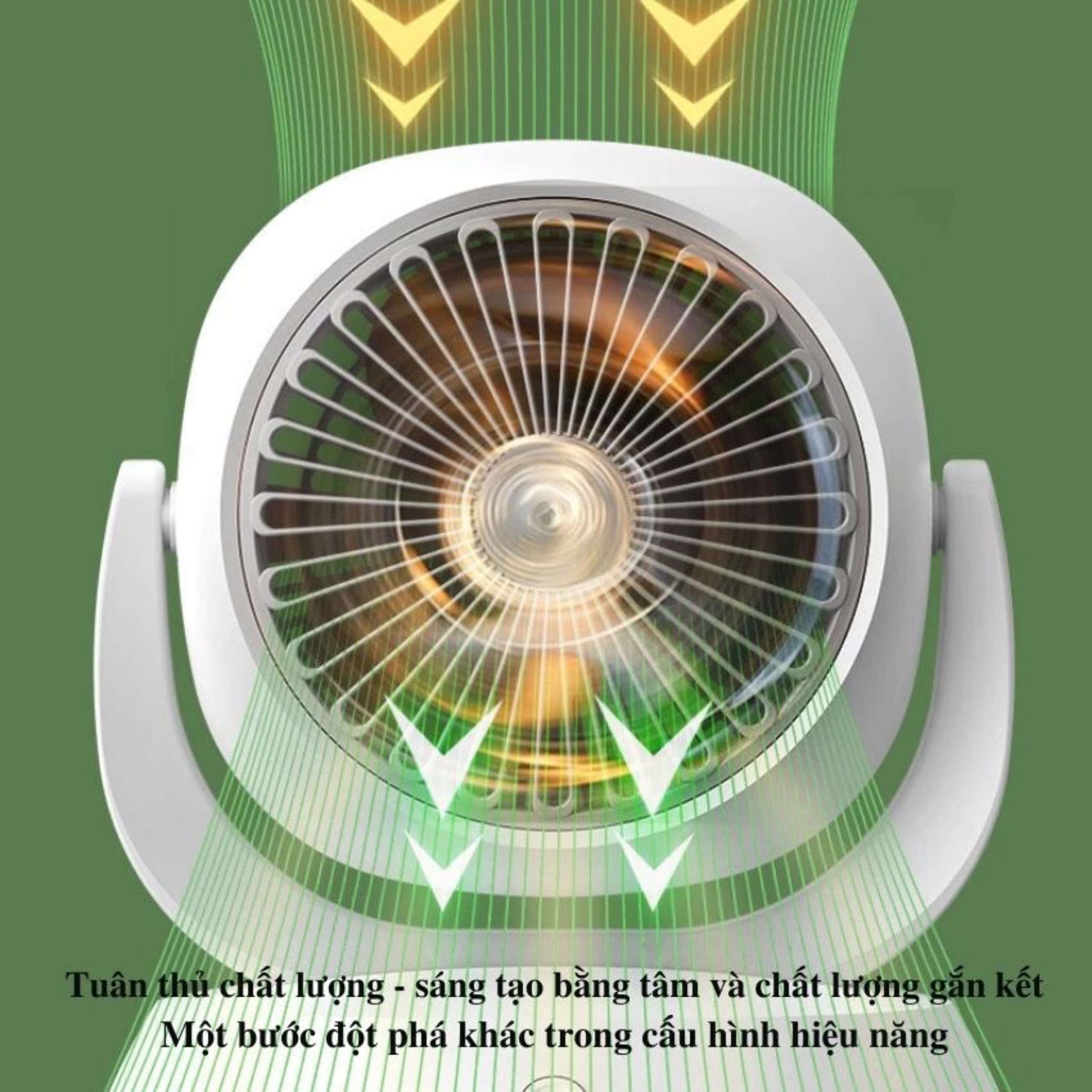 QUẠT ĐỂ BÀN MÁY TÍNH ĐIỀU CHỈNH TÙY Ý 210 ĐỘ