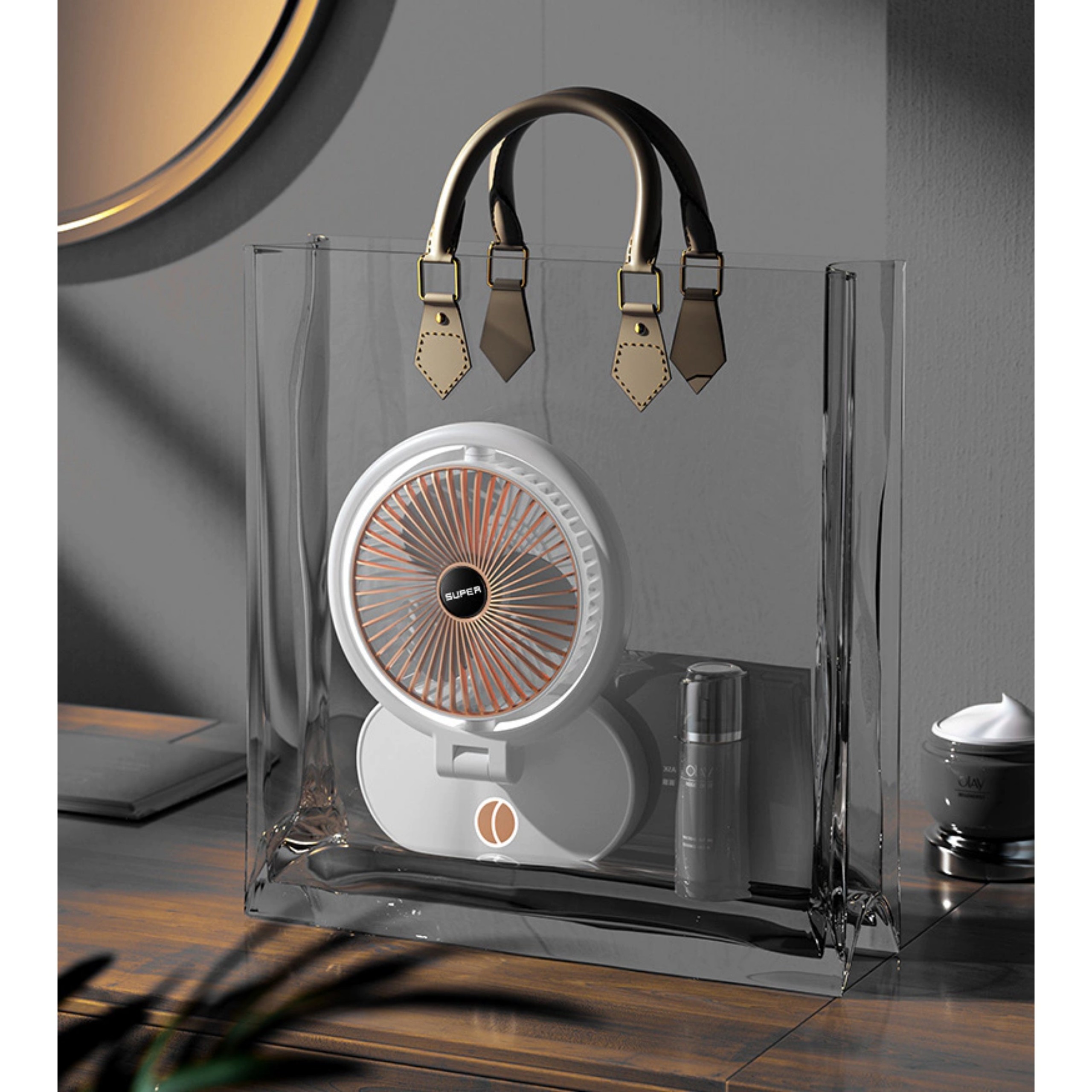 QUẠT TÍCH ĐIỆN XOAY TÍCH HỢP ĐÈN THÔNG MINH